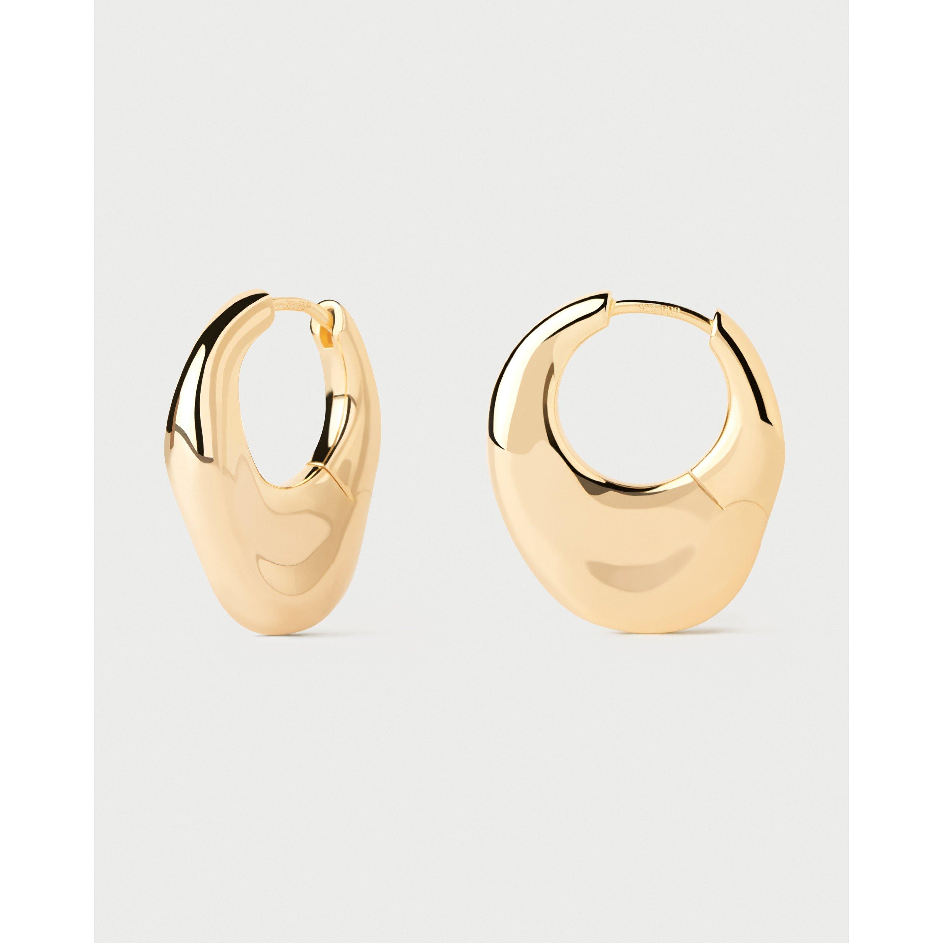 Gold - PDPAOLA - PDPAOLA Volcano Hoop Earrings