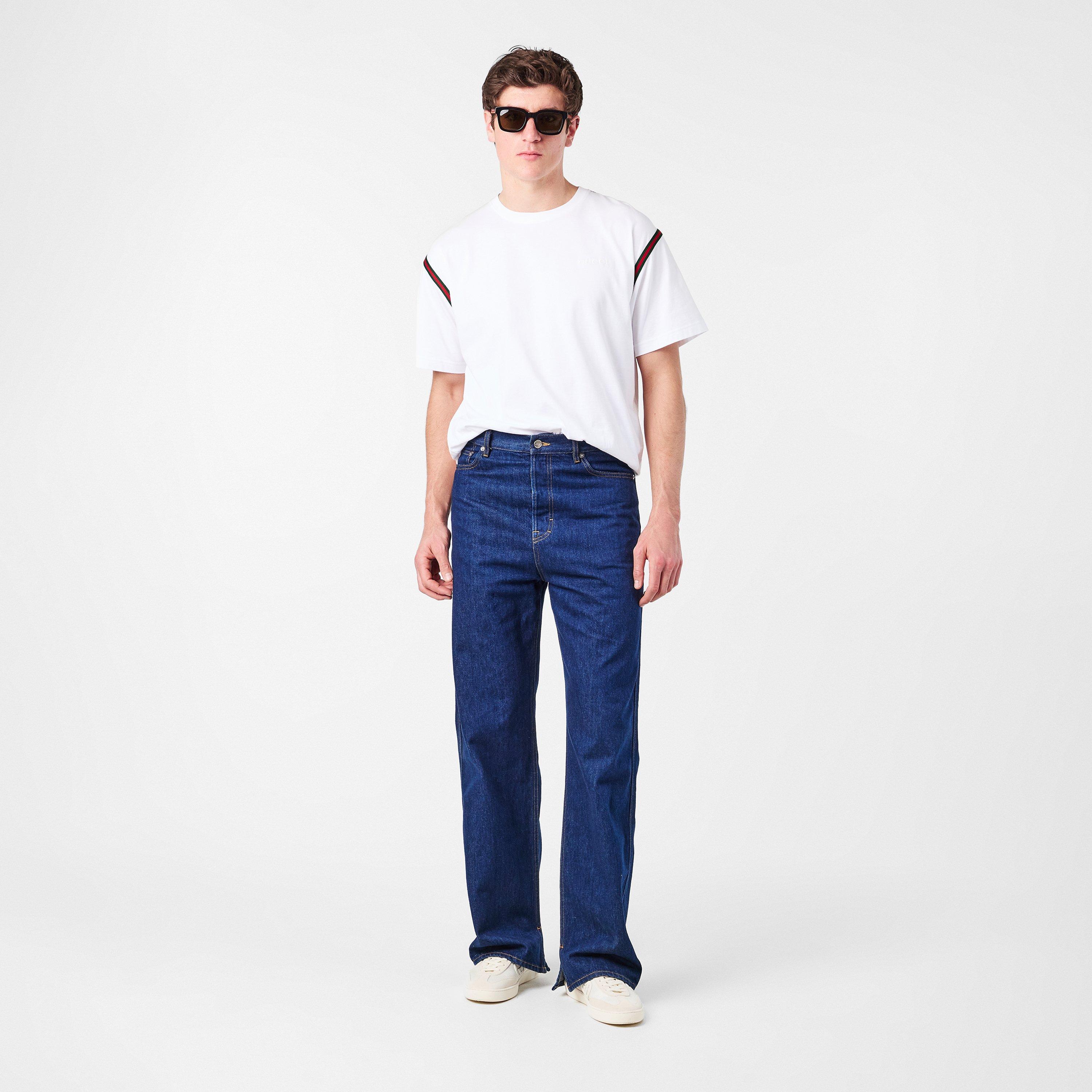 Black - Gucci - Men's Square Logo Sunglasses - 7