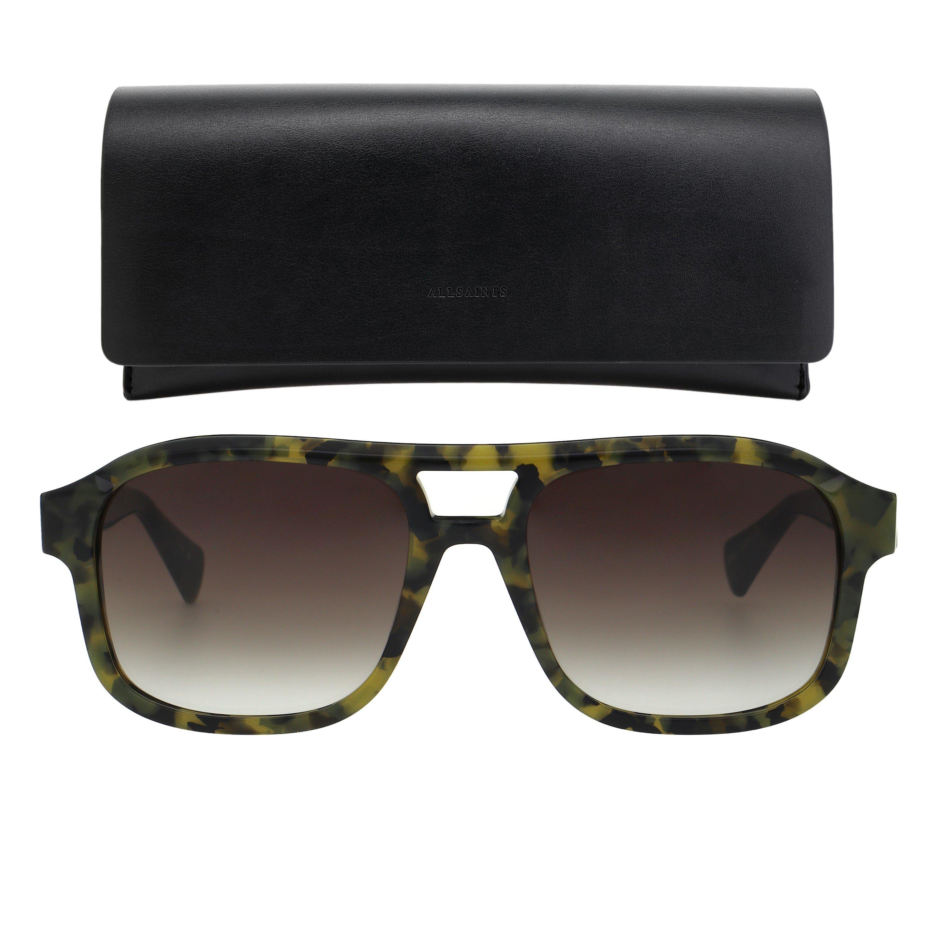 Camo Tort - AllSaints - Unisex Adults Enzo Aviator Sunglasses - 4