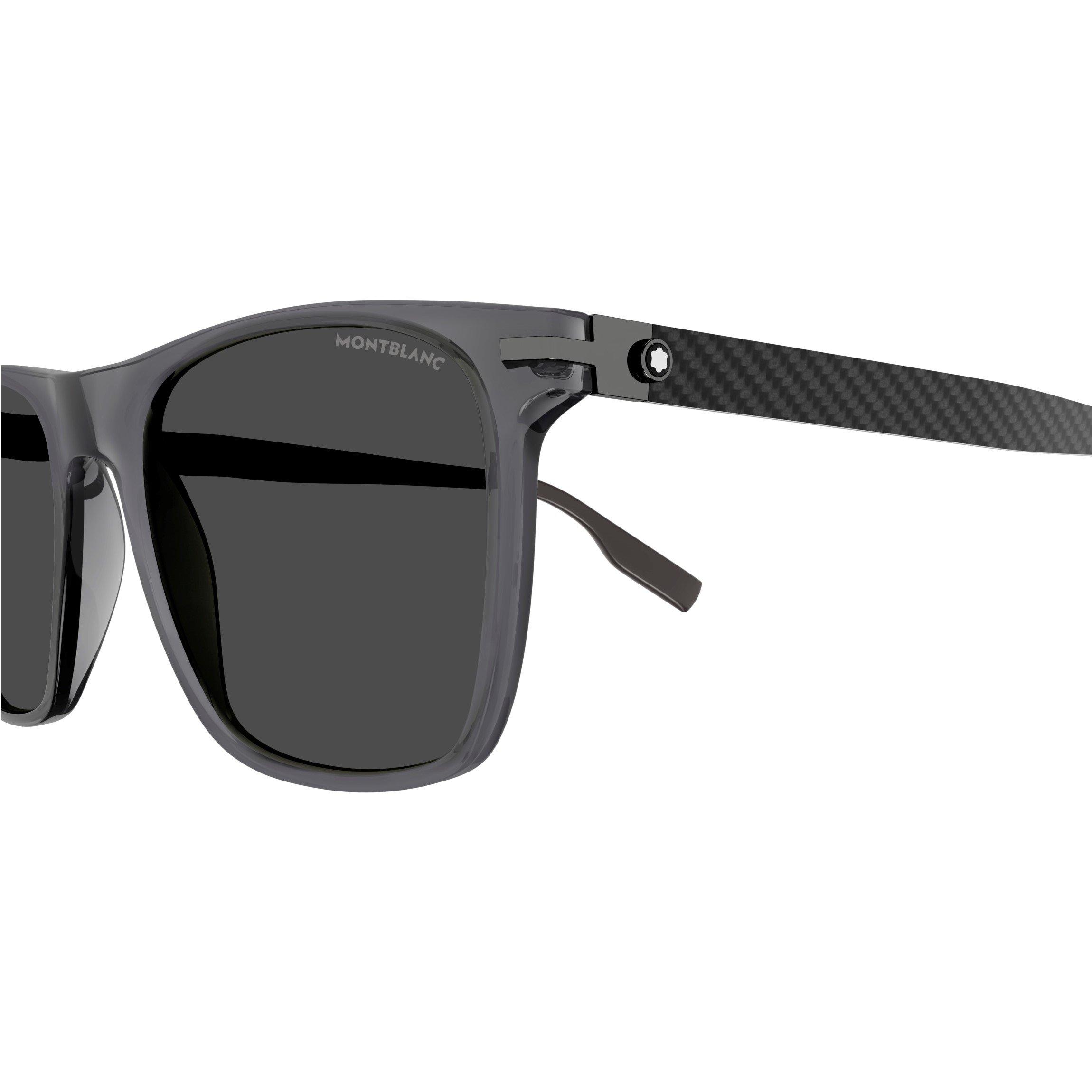 Black - Montblanc - Men's Wayfarer Carbon Fibre Sunglasses - 3