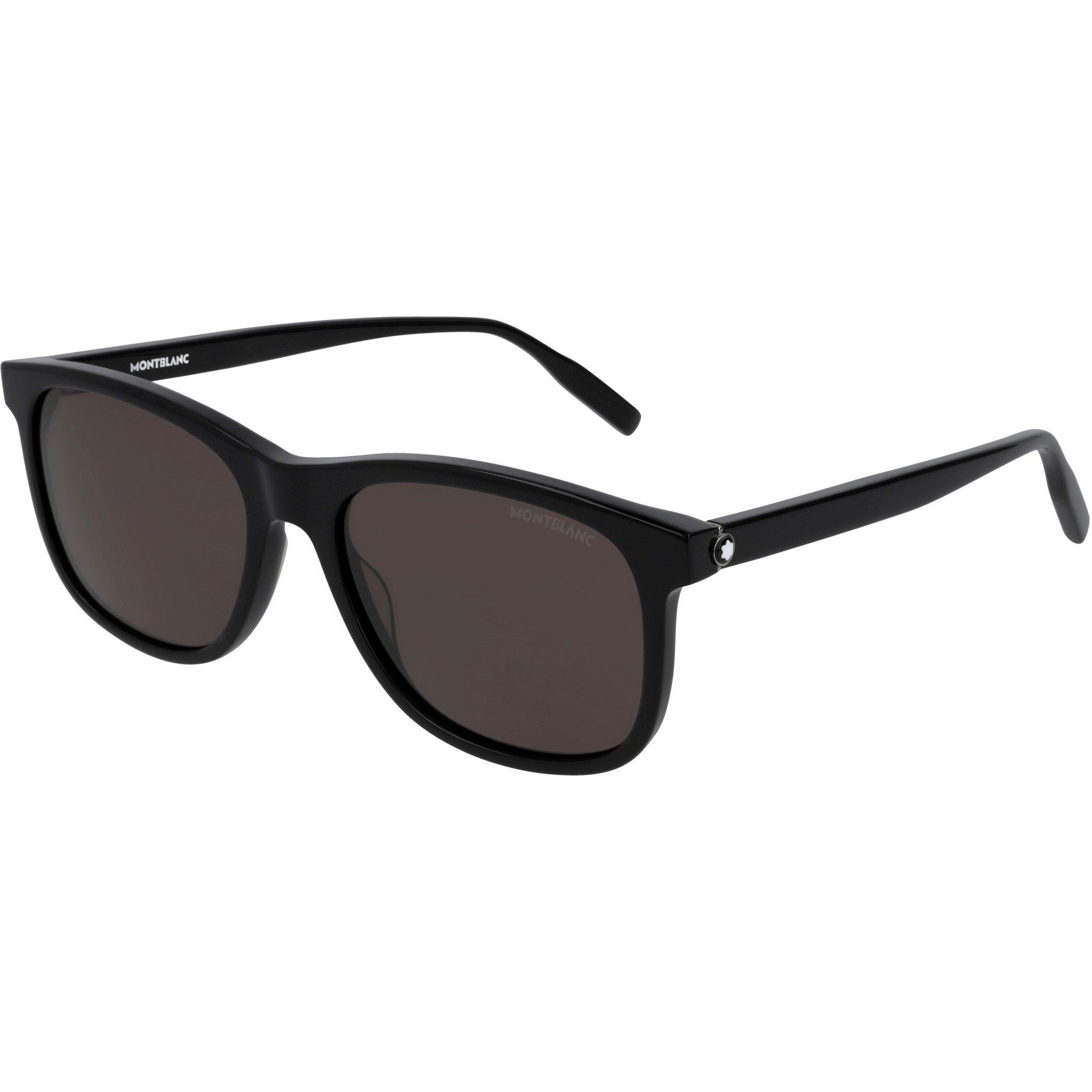 Black - Montblanc - Men's Acetate Full Rim Wayfarer Sunglasses