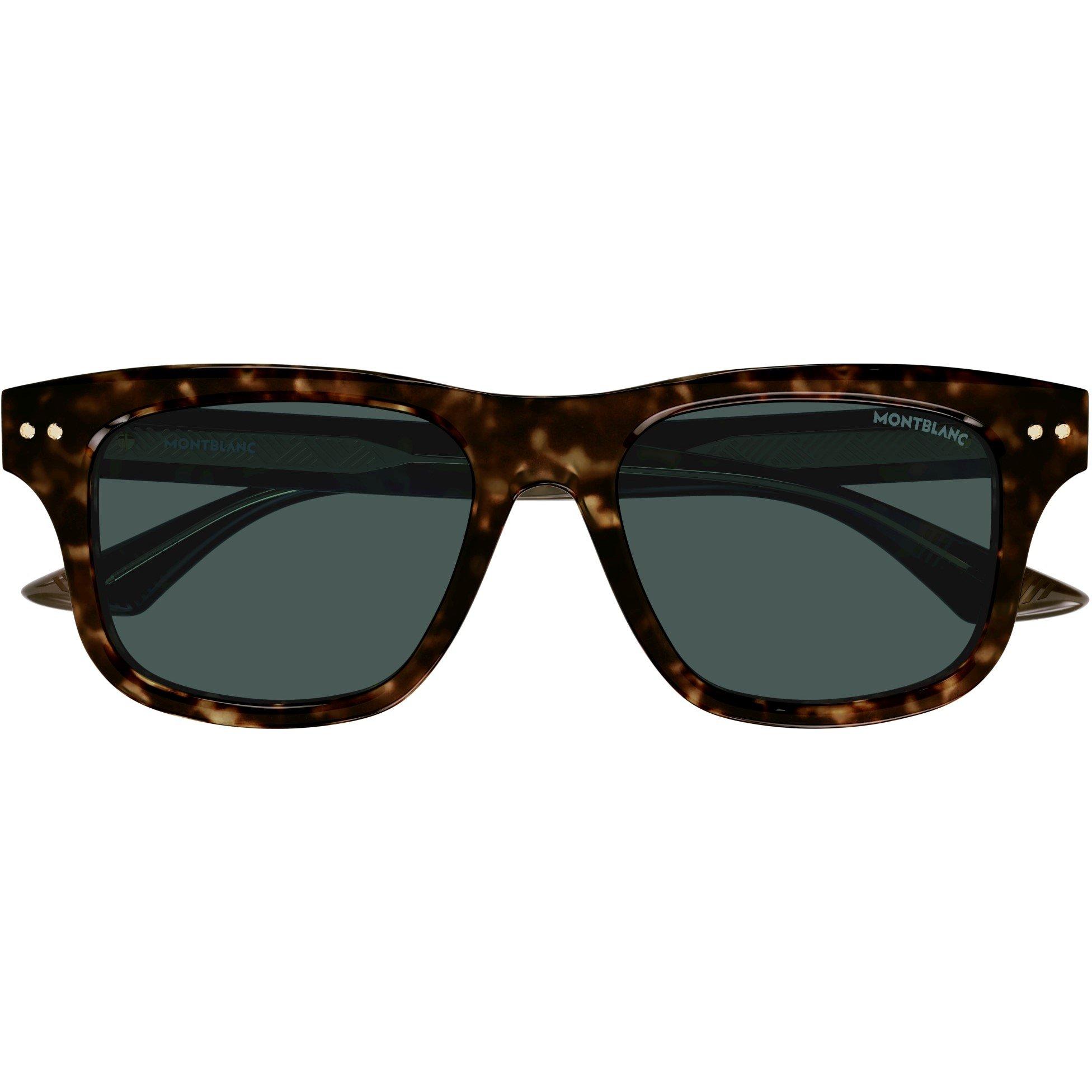 Havana/Green - Montblanc - Men's Wayfarer Sunglasses - 4