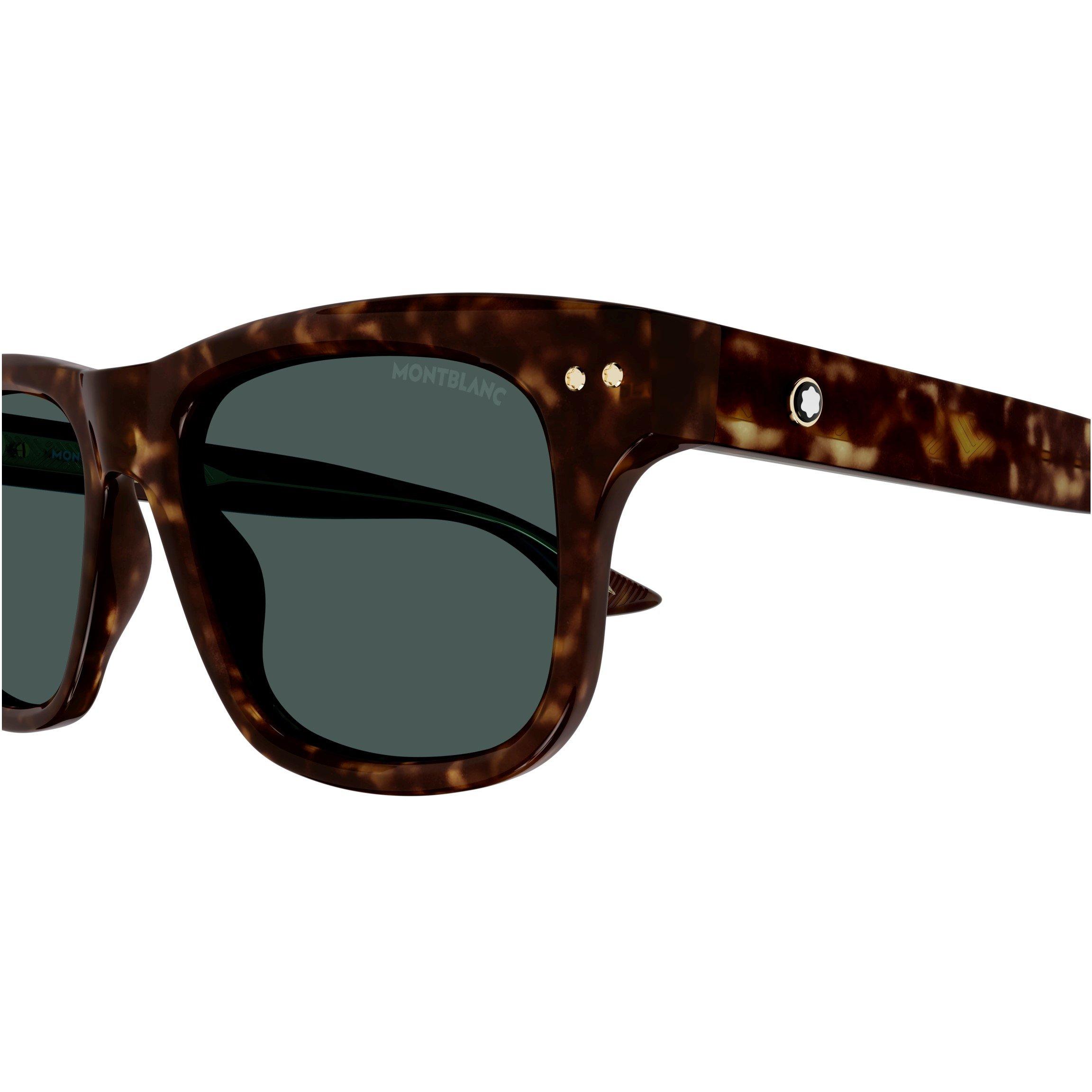 Havana/Green - Montblanc - Men's Wayfarer Sunglasses - 3