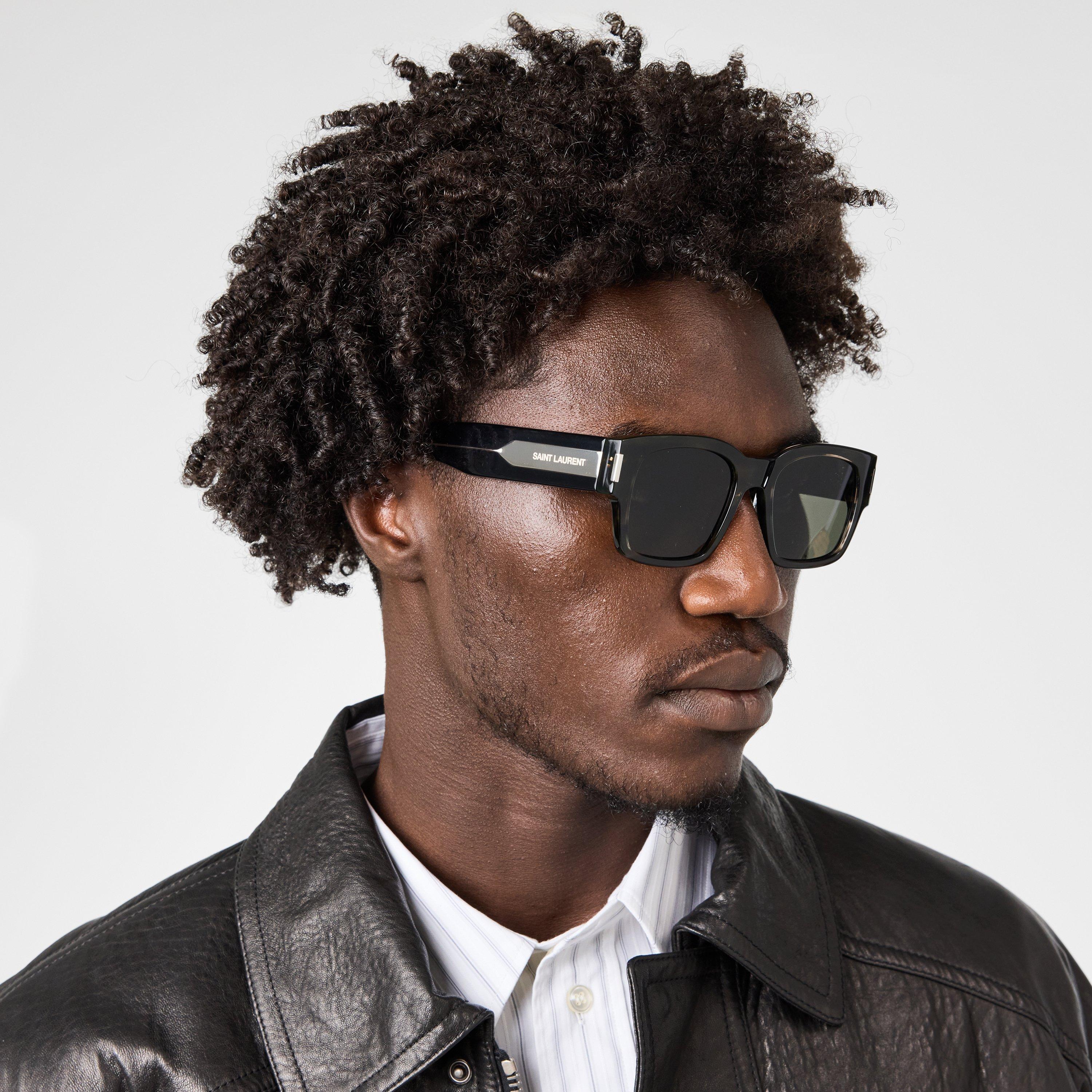 Black - Saint Laurent - Chunky Sunglasses - 3