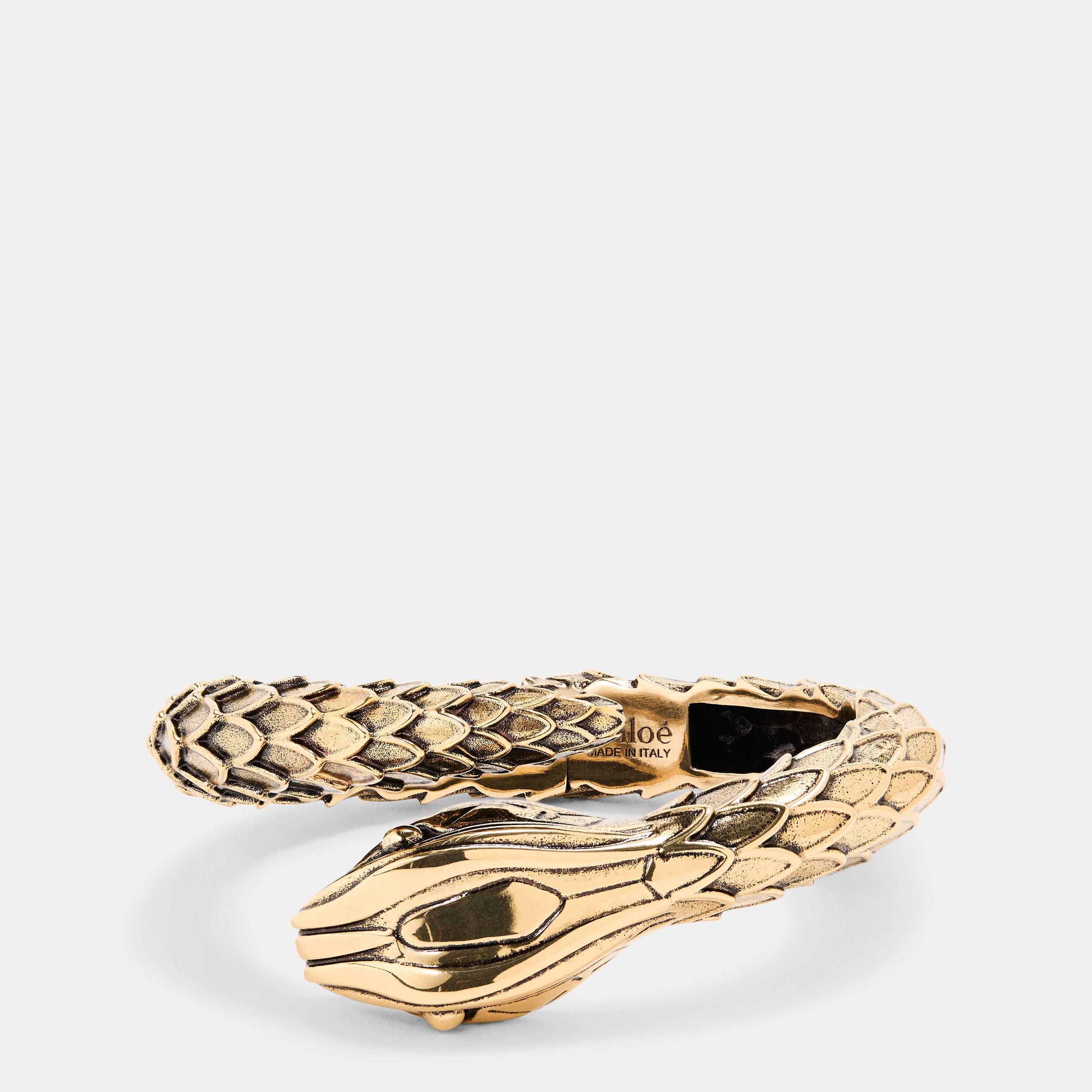 Vintage Gold - Chloe - Women's Snake Cuff Bracelet - 1