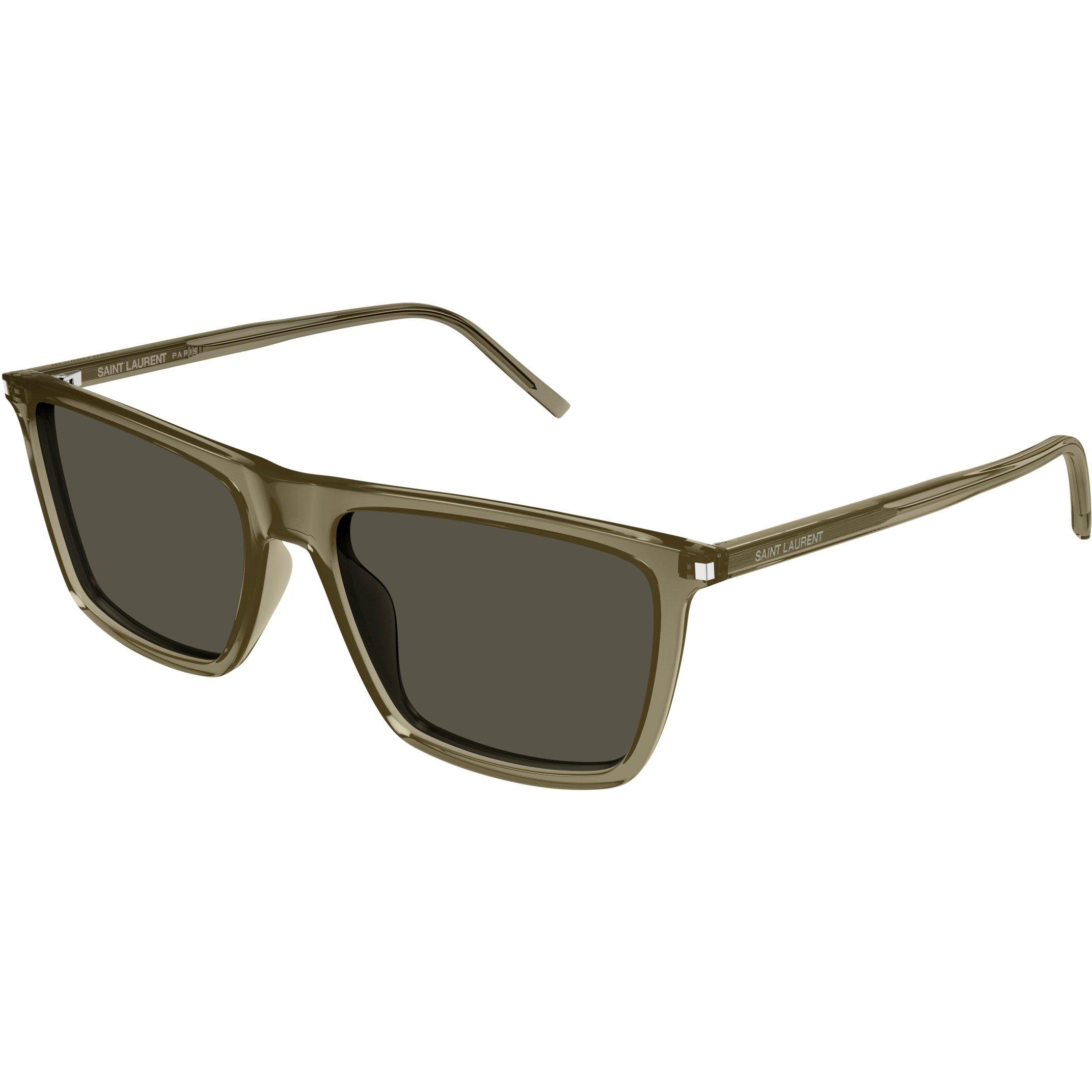 Brown - Saint Laurent - Mens UV Protection Bold Frame Wayfarer Sunglasses - 1