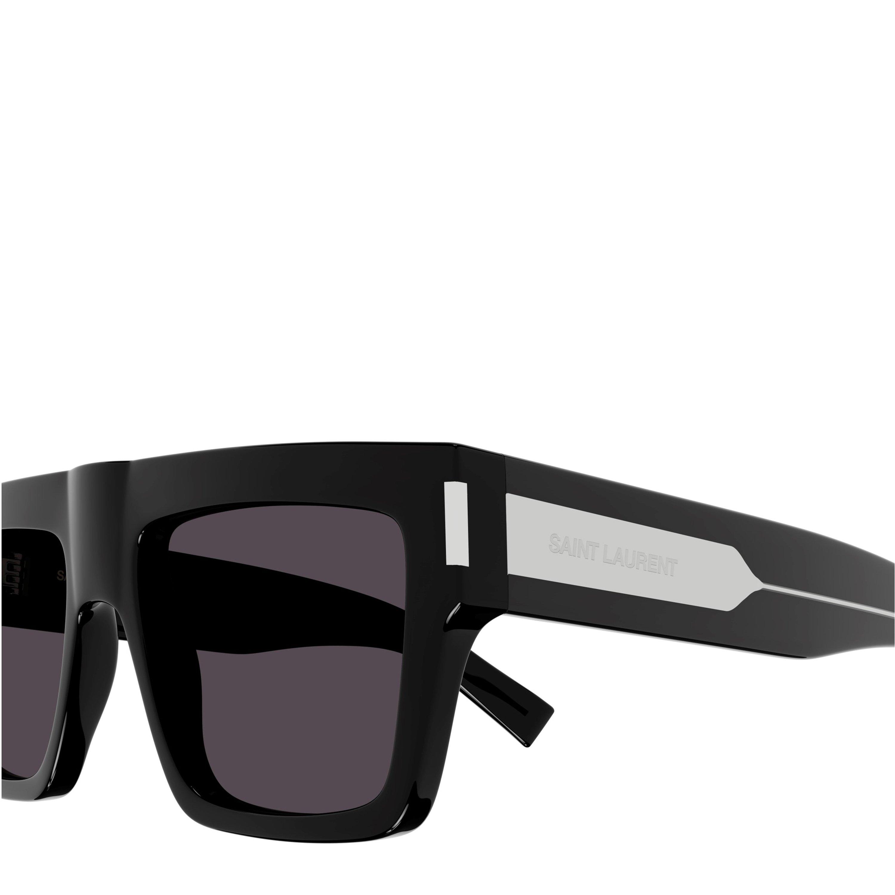 Black - Saint Laurent - Square Frame Sunglasses - 4