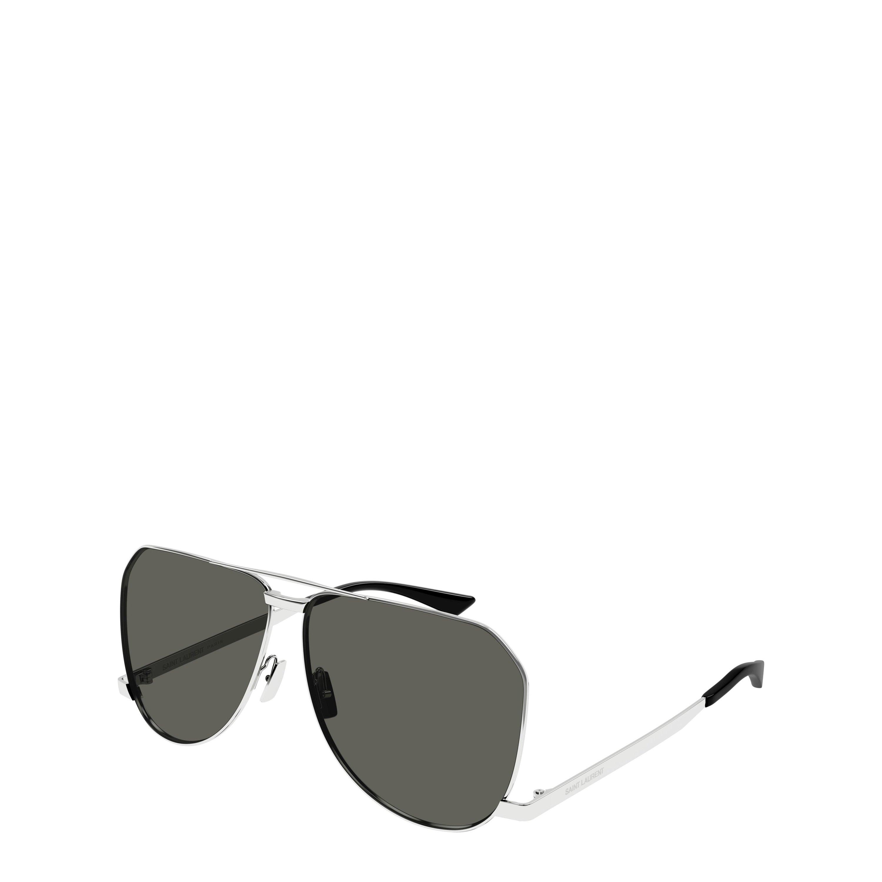 Saint Laurent Dust Aviator Sunglasses - Silver