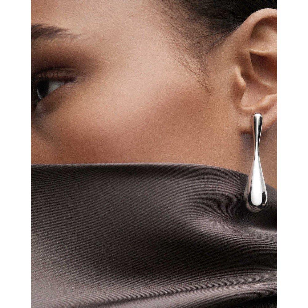 Silver - PDPAOLA - PDPAOLA Helix Hoop Earrings - 3
