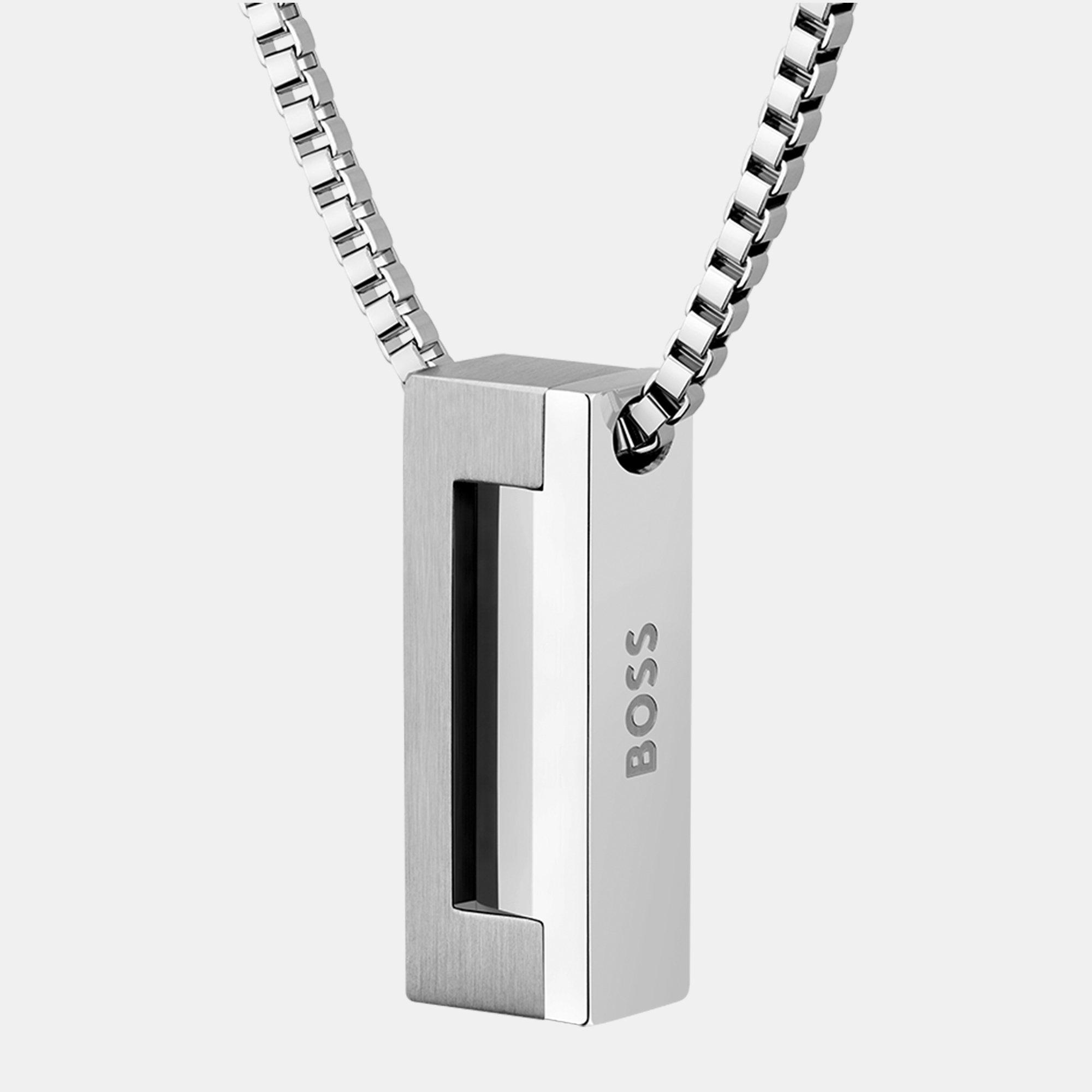 Silver - Boss - Gents BOSS Stainless Steel Candor Necklace - 2