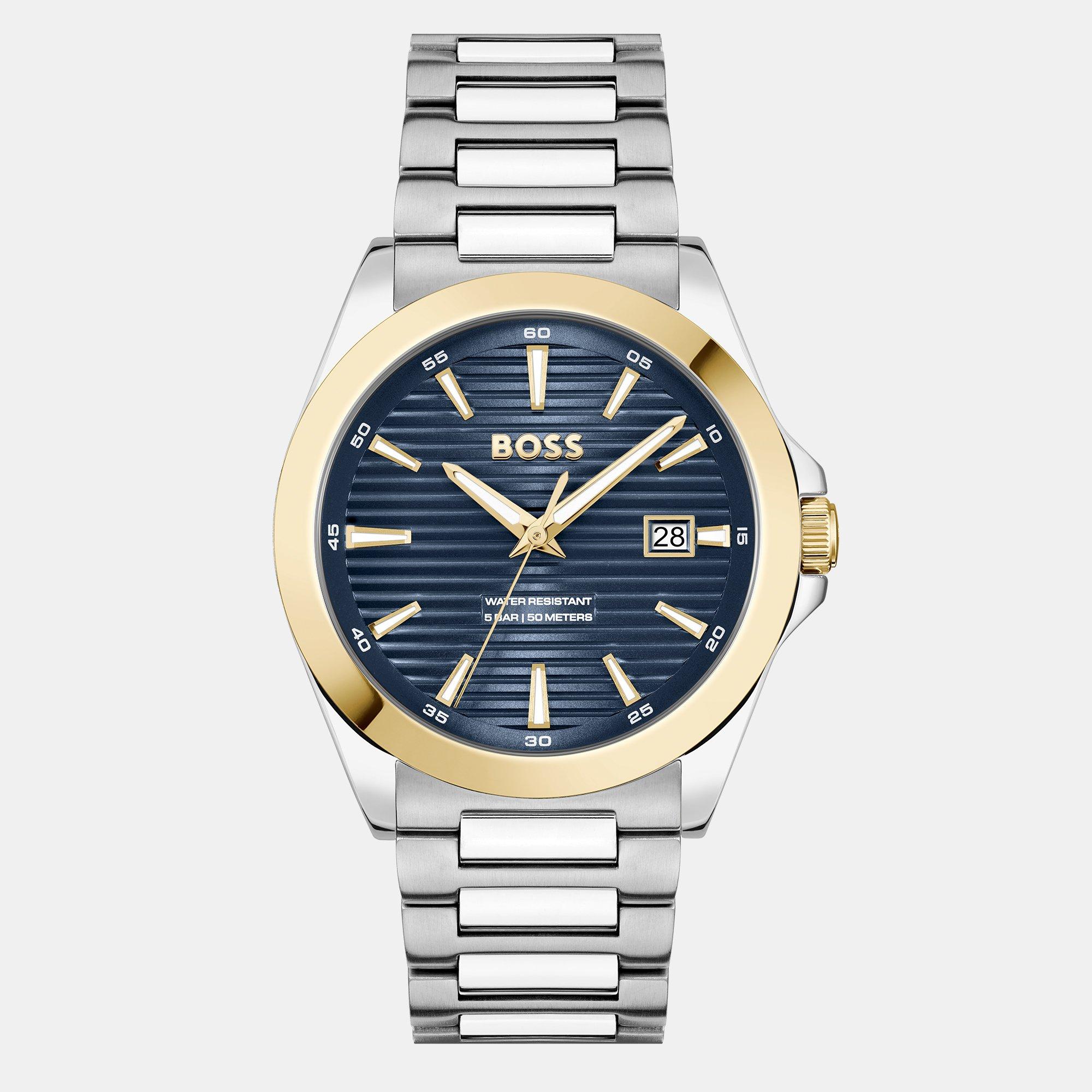 Multi - Boss - Gents BOSS Strike A Watch and Bracelet Gift Set - 2