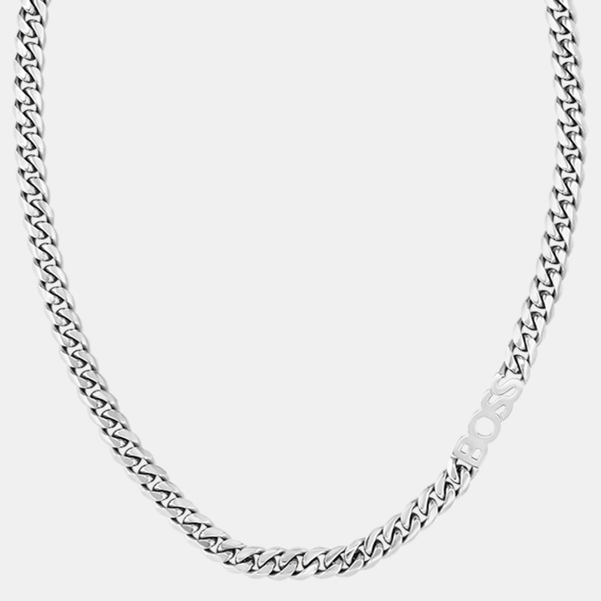 Silver - Boss - Gents BOSS Kassy Chain Necklace - 2