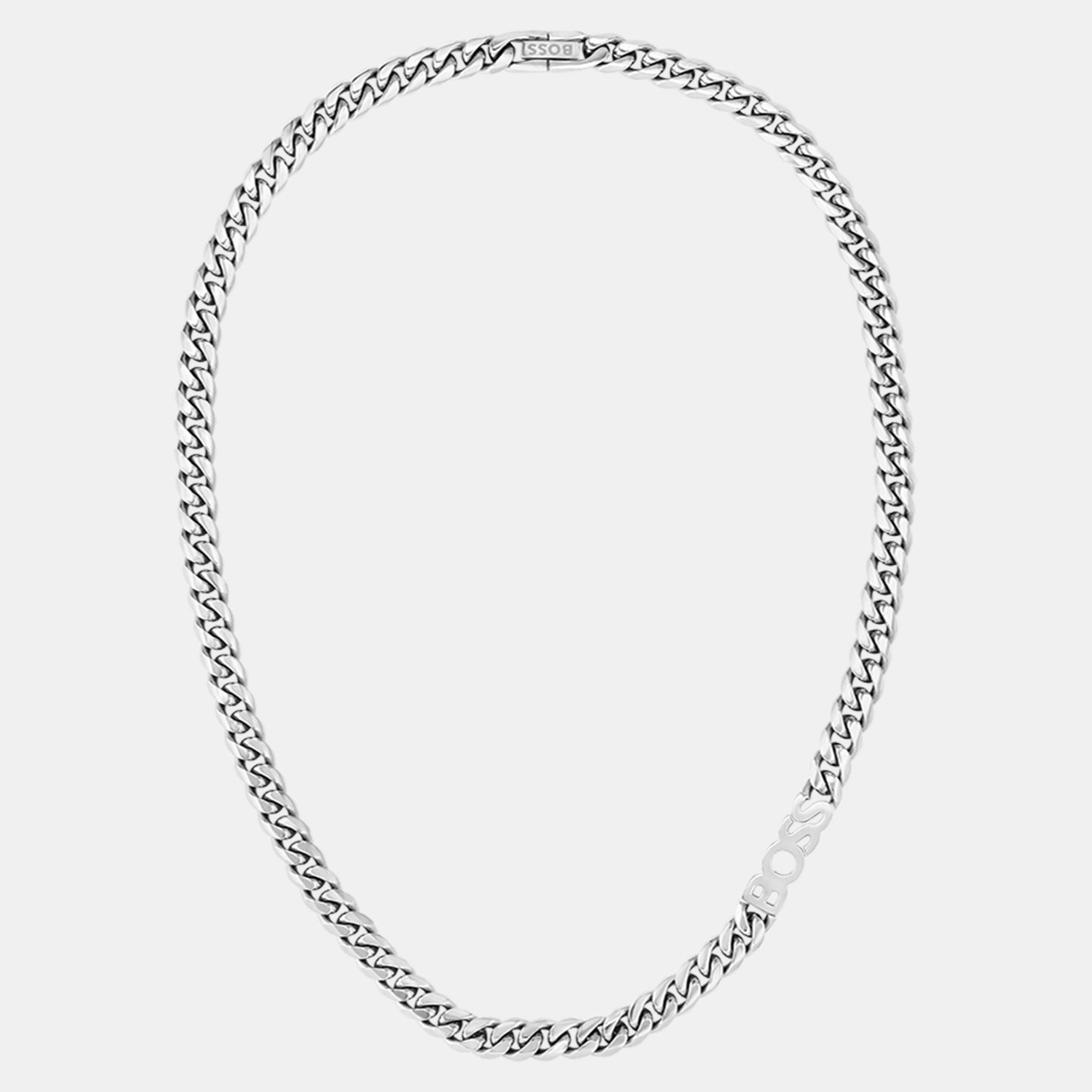 Silver - Boss - Gents BOSS Kassy Chain Necklace - 3