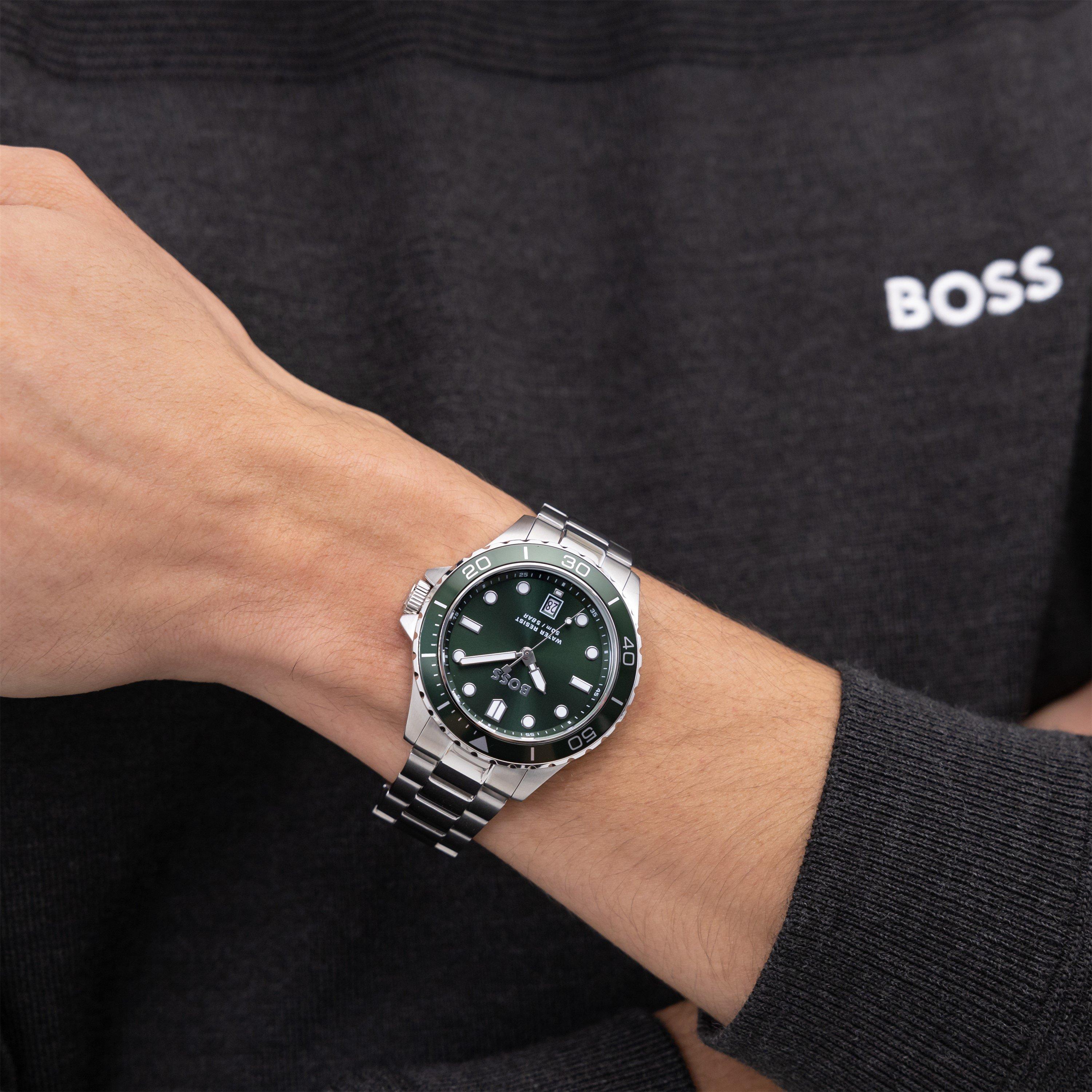 Silver - Boss - Gents BOSS Troper Sport Bracelet Watch - 4