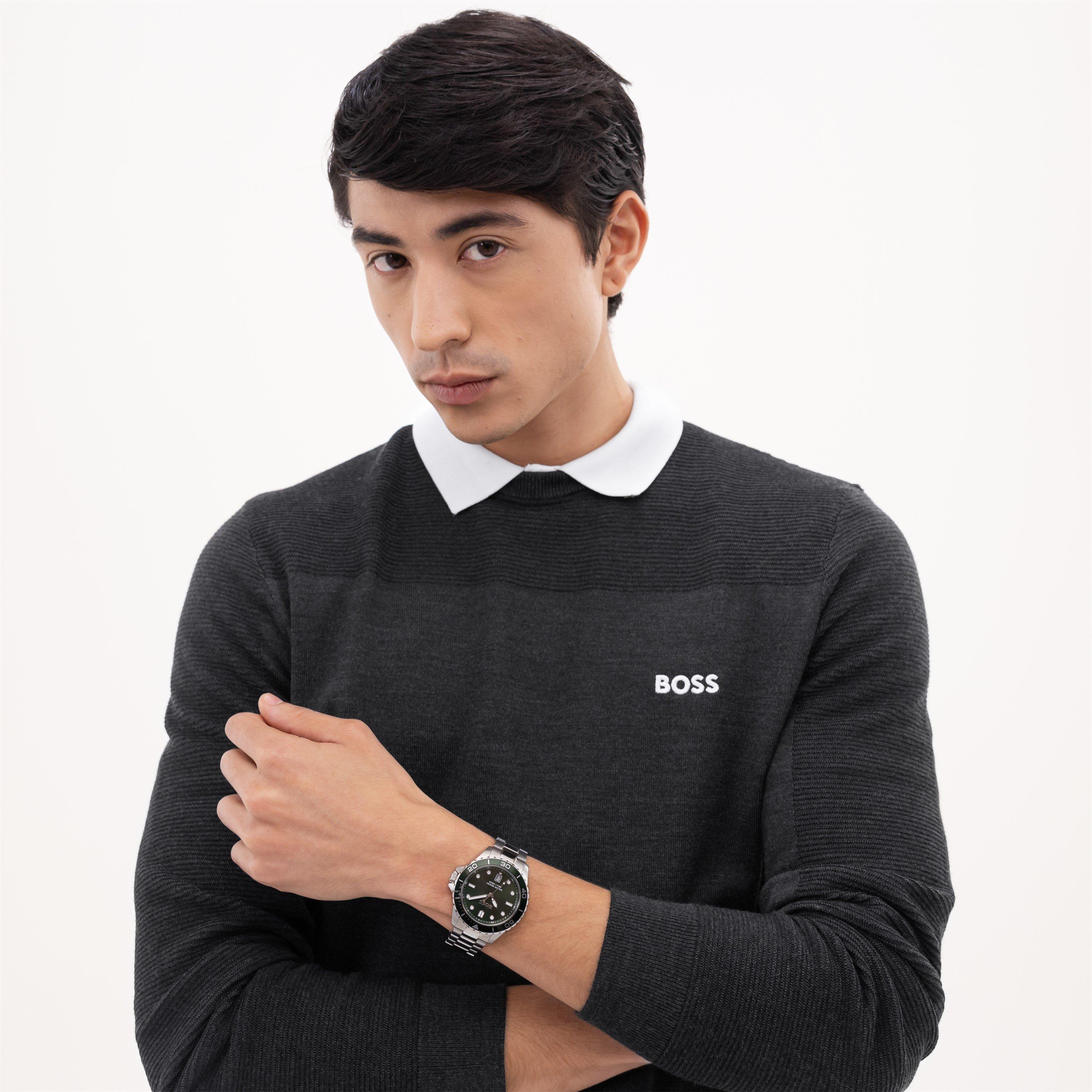 Silver - Boss - Gents BOSS Troper Sport Bracelet Watch - 5