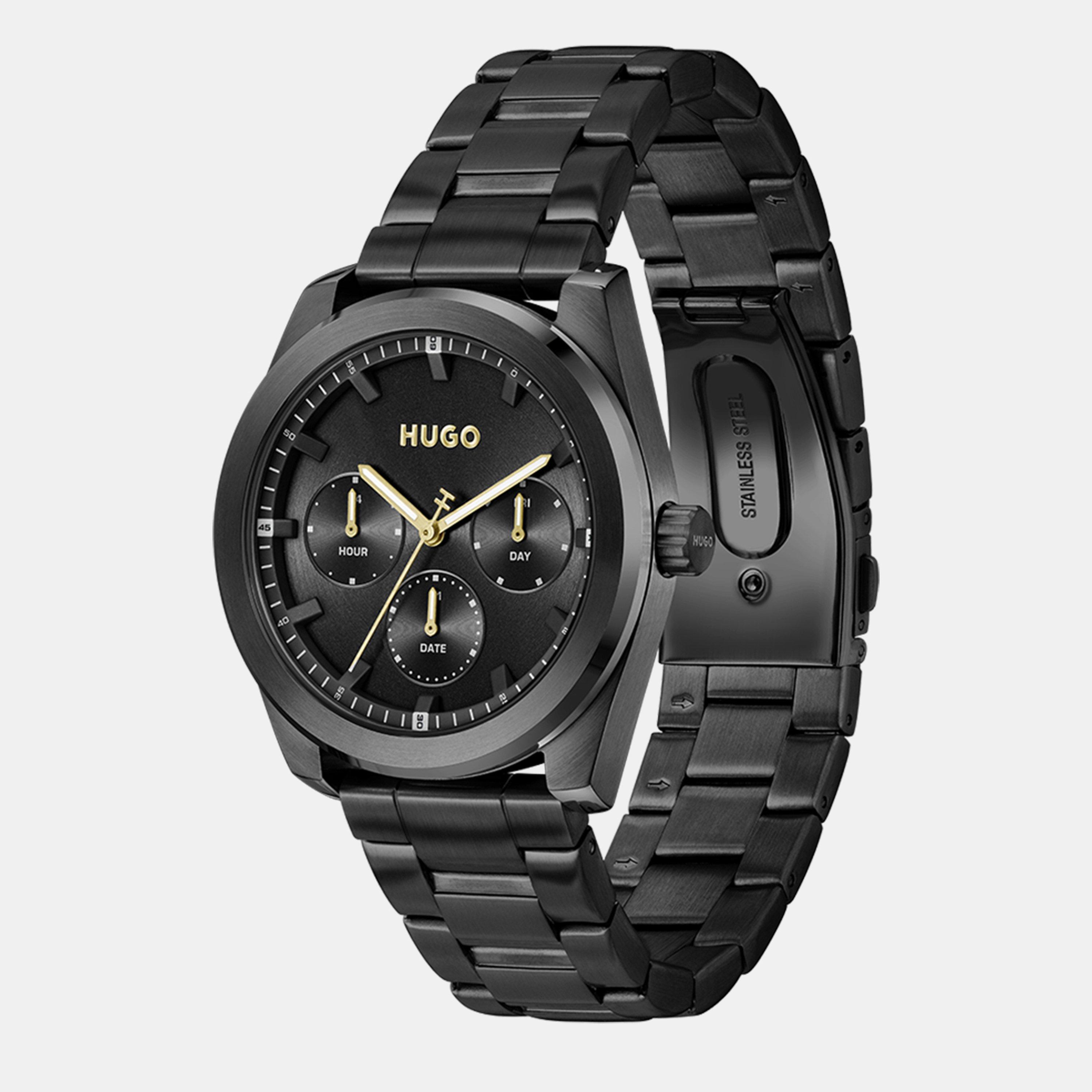 Black - Hugo - Gents HUGO #BRIGHT SPORT Bracelet Watch - 4