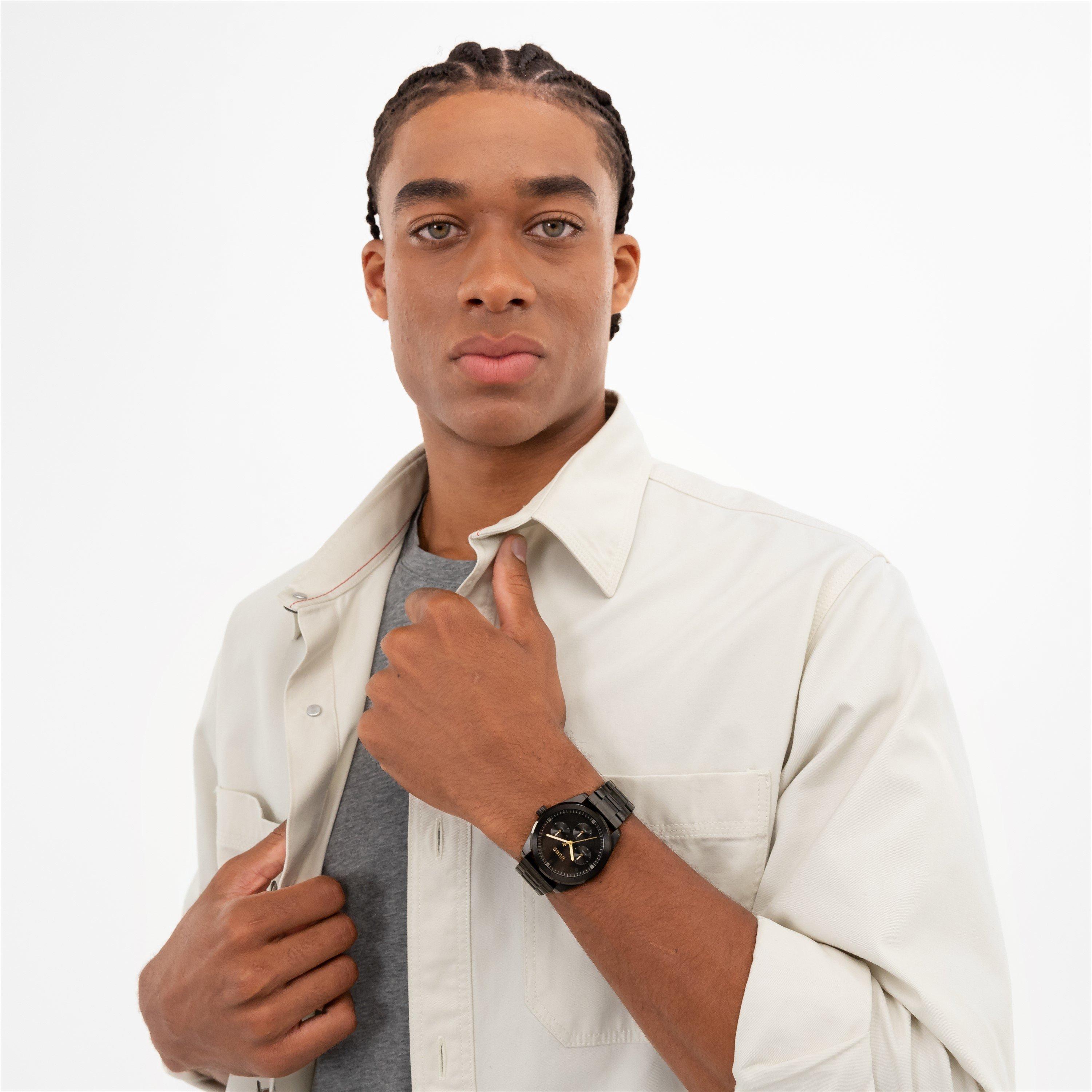 Black - Hugo - Gents HUGO #BRIGHT SPORT Bracelet Watch - 7