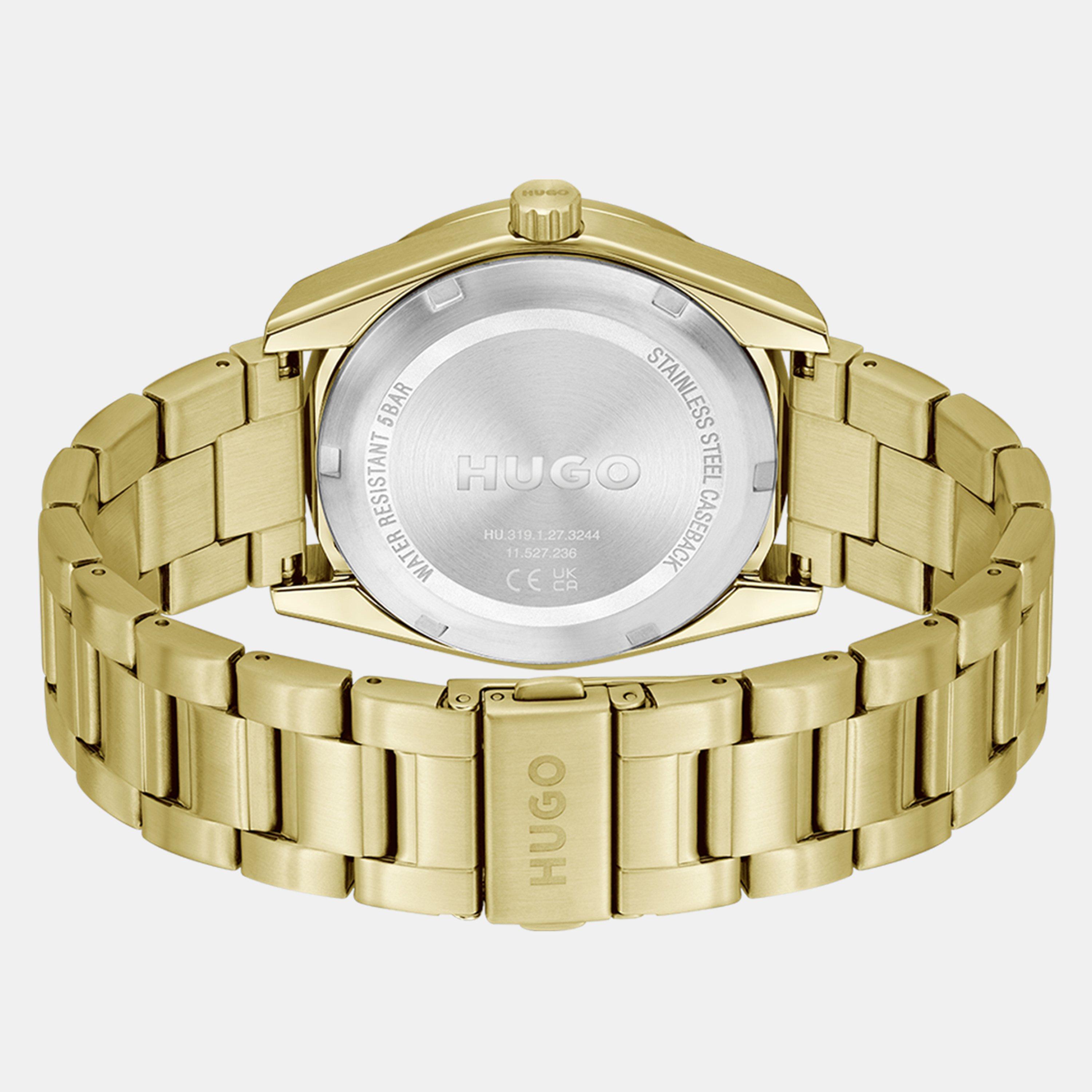 Gold - Hugo - Gents HUGO #BRIGHT SPORT Bracelet Watch - 2