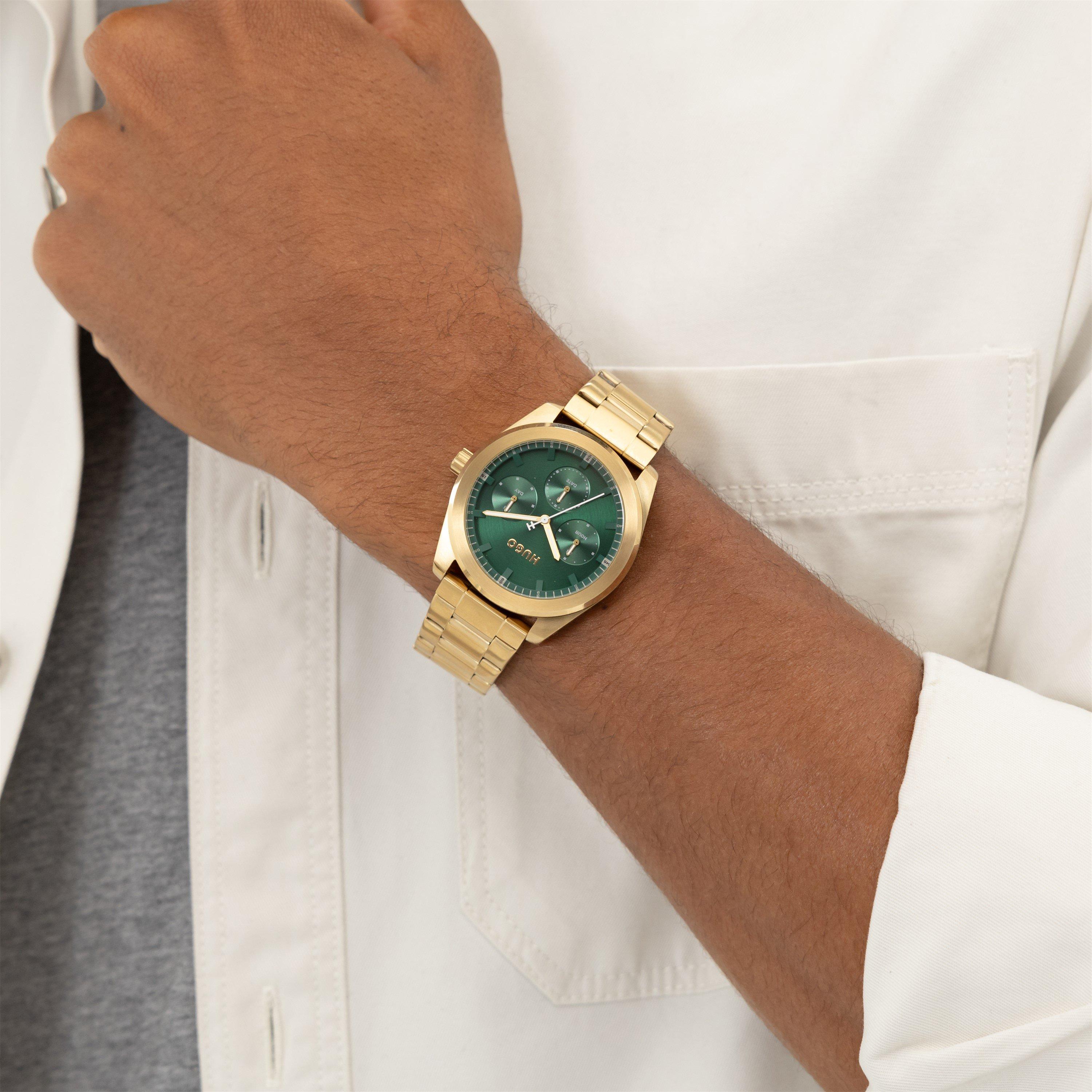 Gold - Hugo - Gents HUGO #BRIGHT SPORT Bracelet Watch - 3