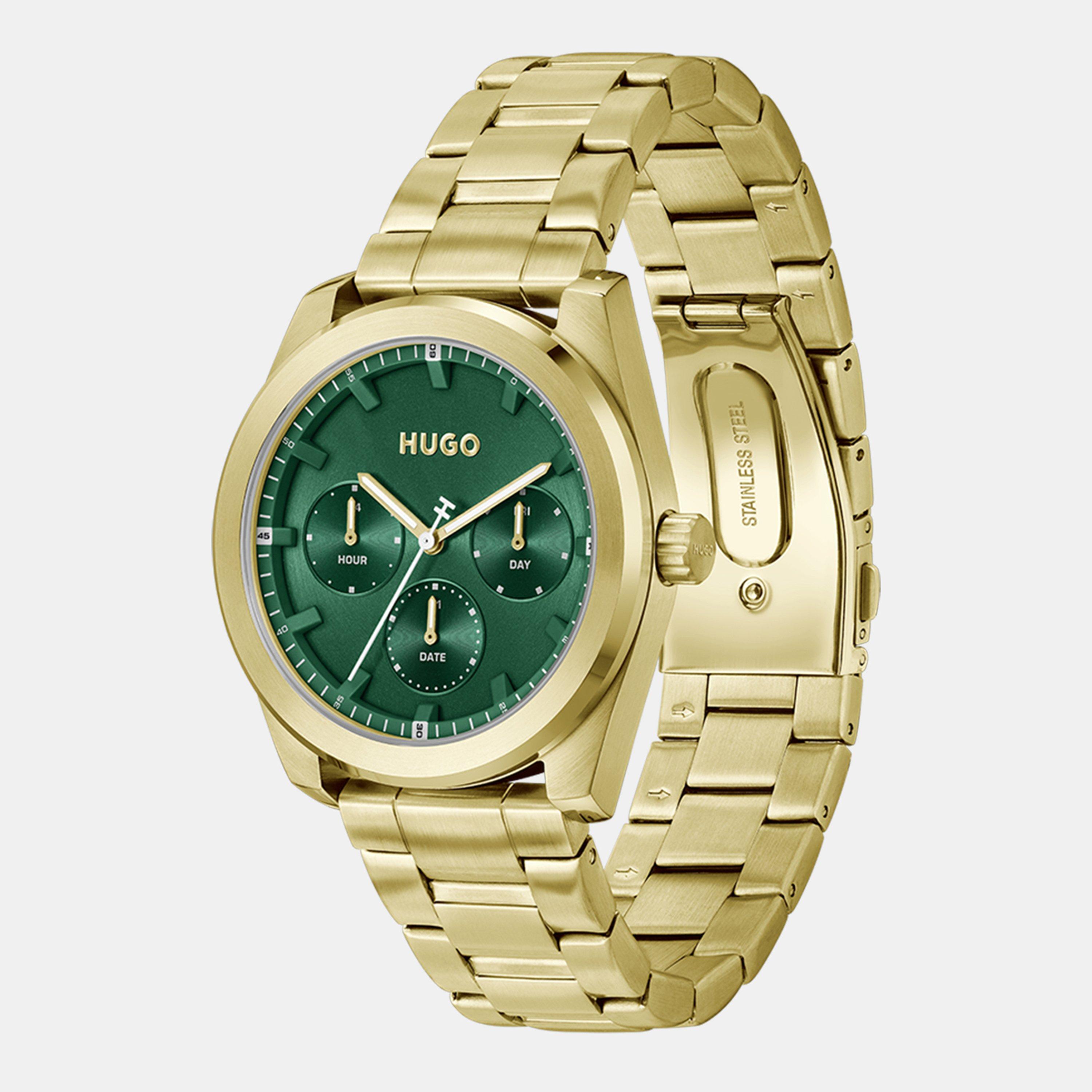 Gold - Hugo - Gents HUGO #BRIGHT SPORT Bracelet Watch - 4