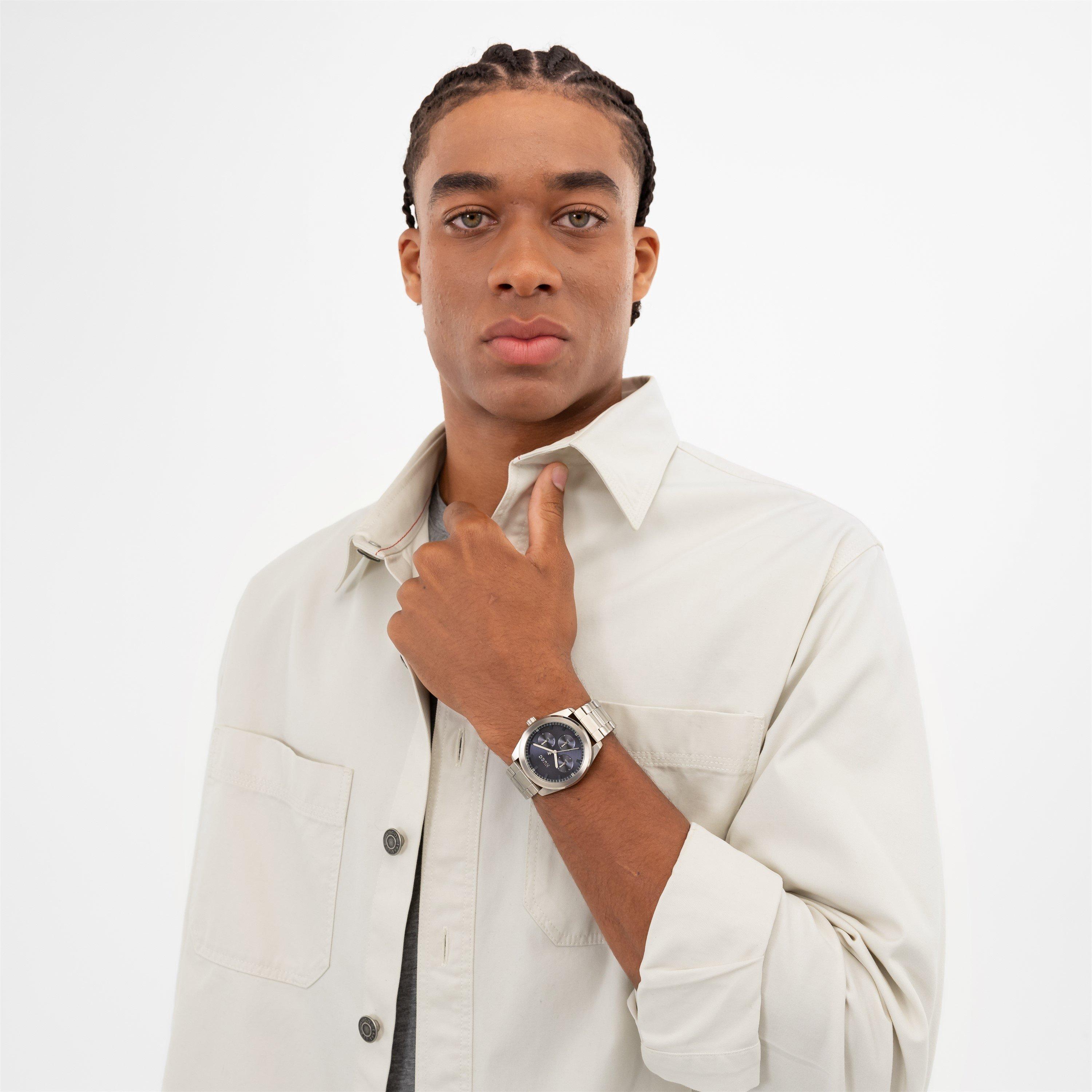 Silver - Hugo - Gents HUGO #BRIGHT SPORT Bracelet Watch - 7