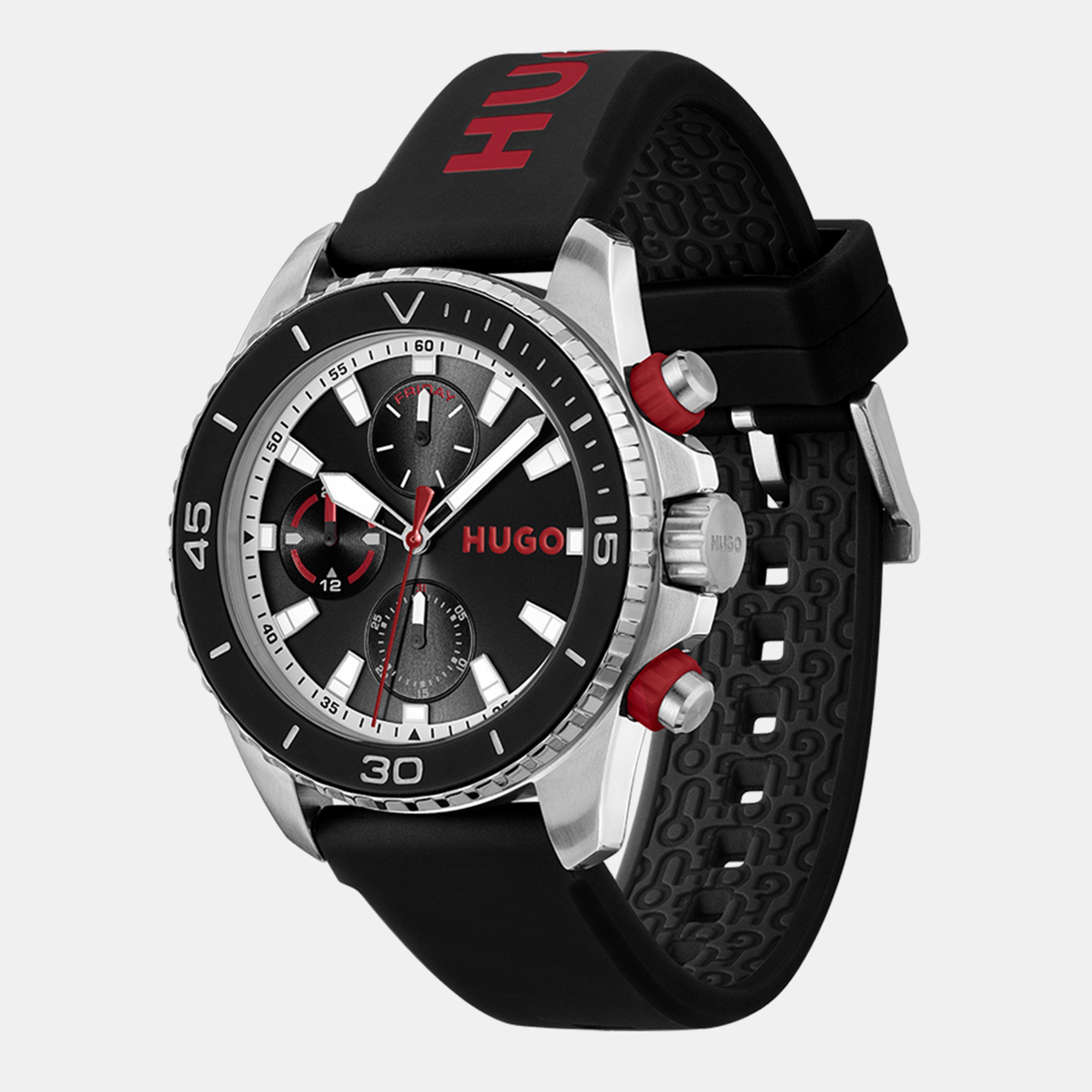 Black - Hugo - Gents HUGO #DIVE Watch - 4