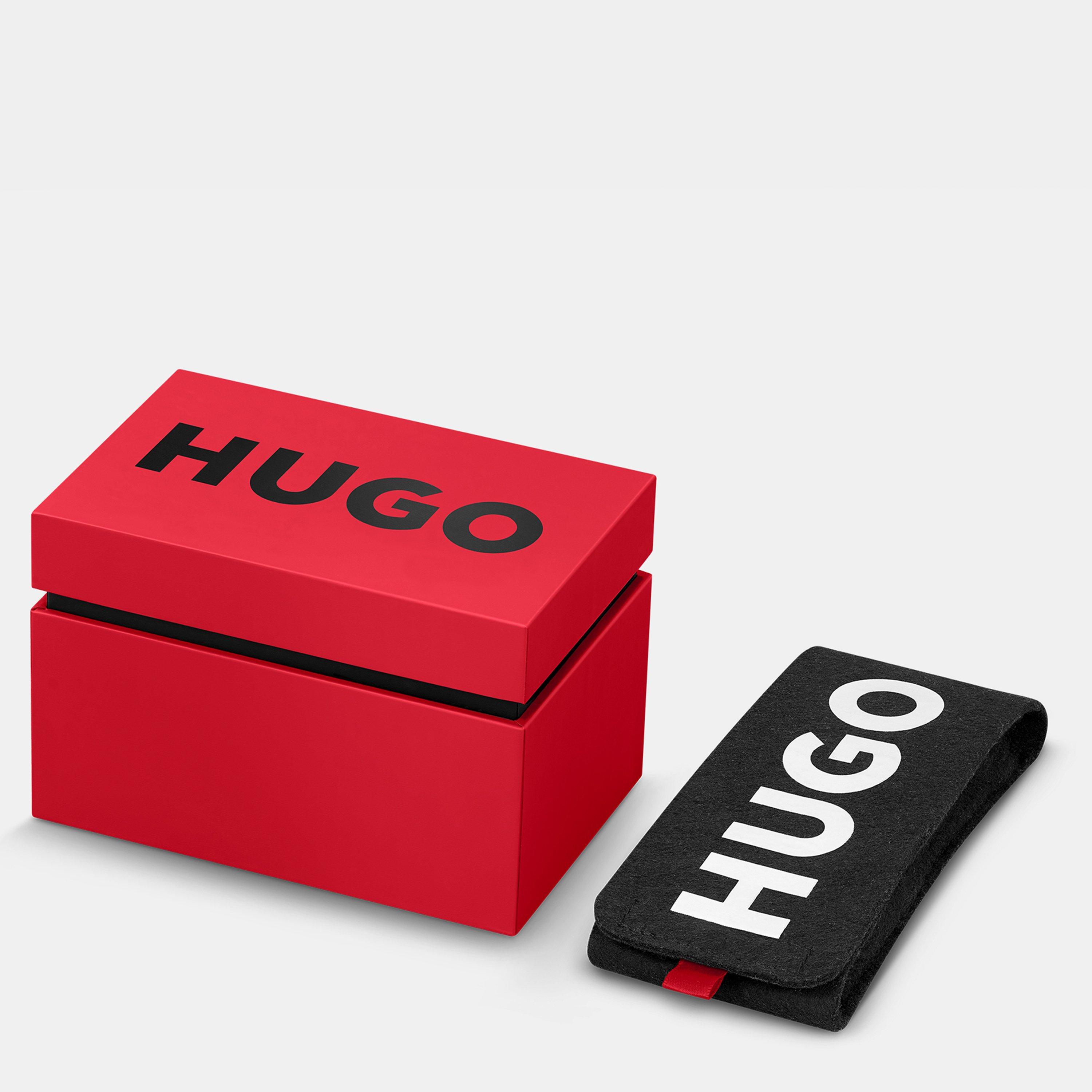 Silver - Hugo - Gents HUGO #SMOOTH Stainless Steel Bracelet Watch - 5