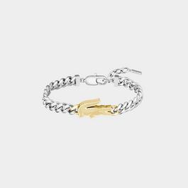 Lacoste Lacoste Mens Arthor Crocodile Curb Chain Bracelet