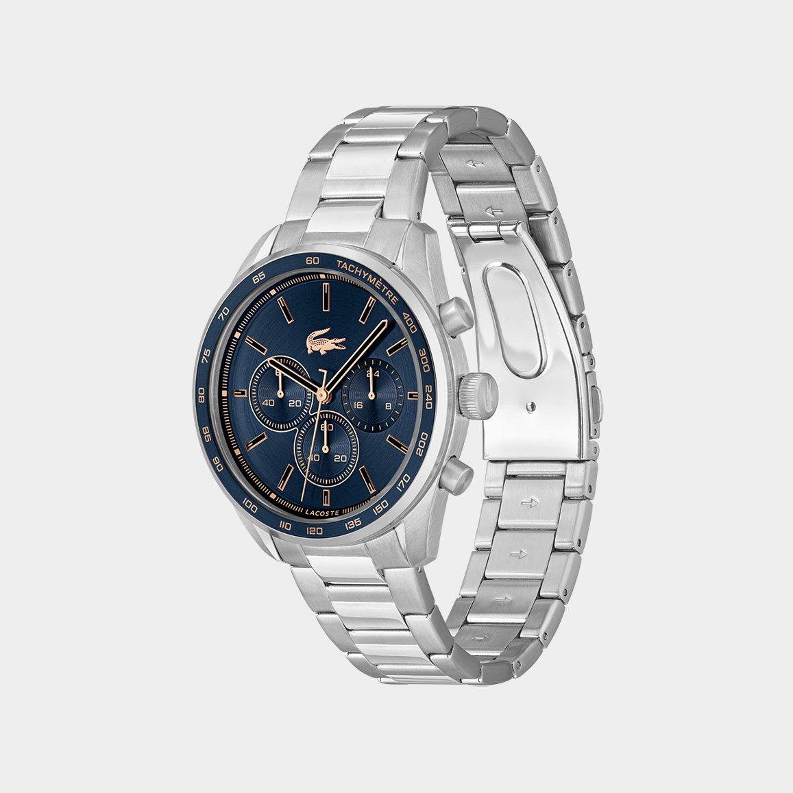 Silver - Lacoste - Lacoste Mens Boston Stainless Steel Chronograph Watch - 3