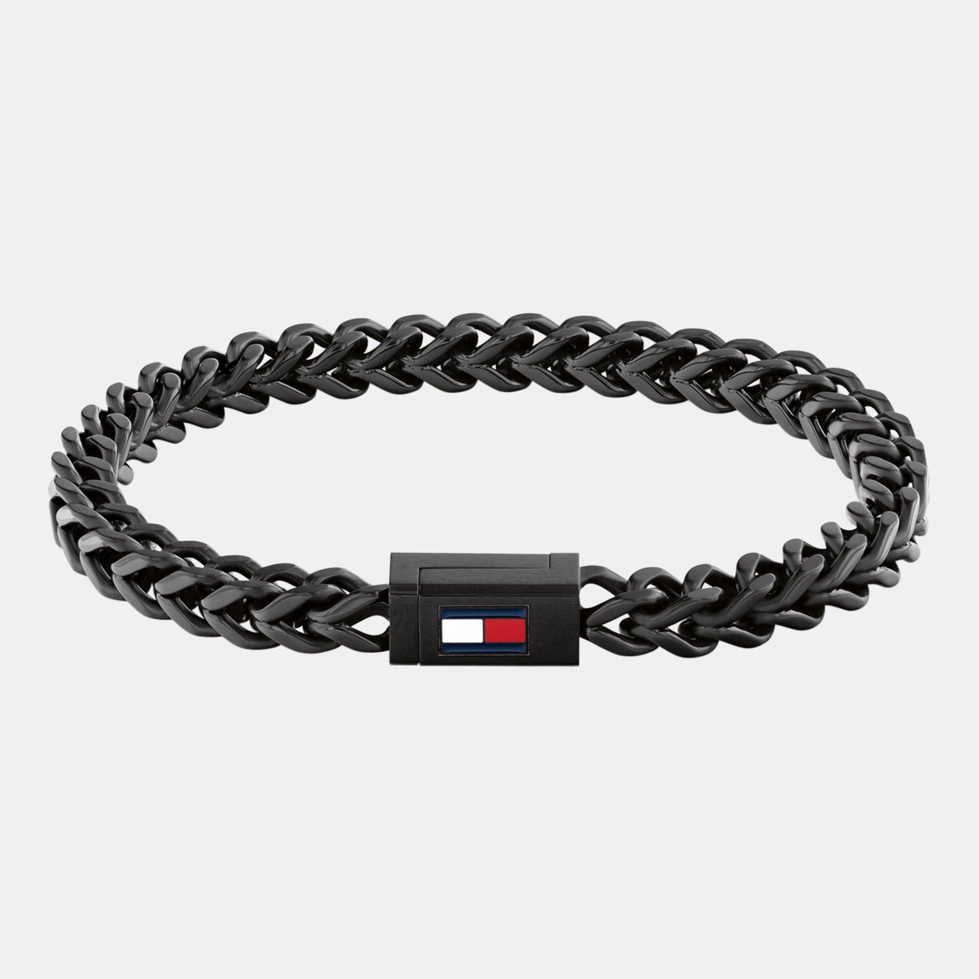 Tommy Hilfiger Men's ’S Chain Bracelet - Black