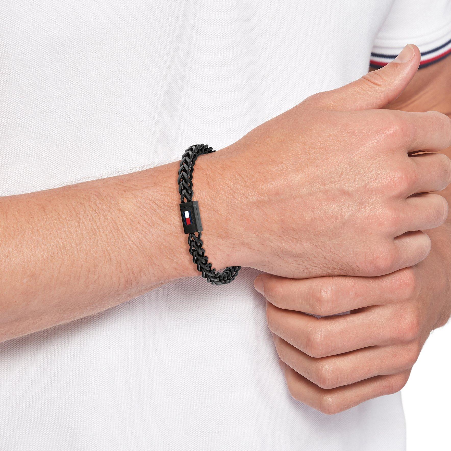 Black - Tommy Hilfiger - Men’s Chain Bracelet - 3