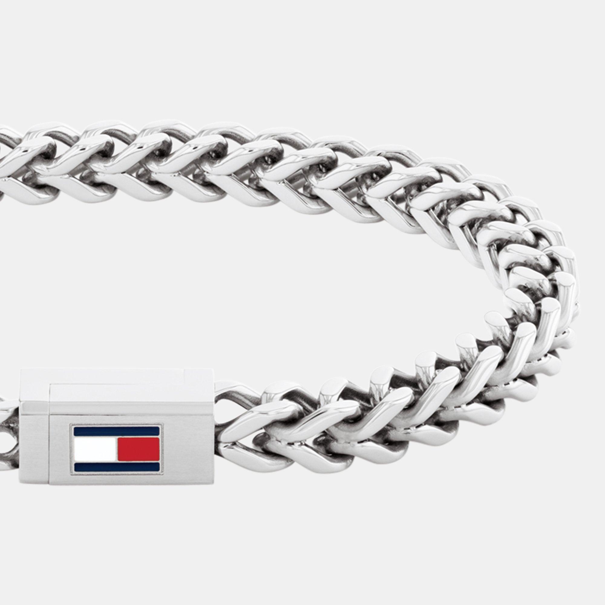 Silver - Tommy Hilfiger - Tommy Hilfiger Men’s Chain Bracelet - 2