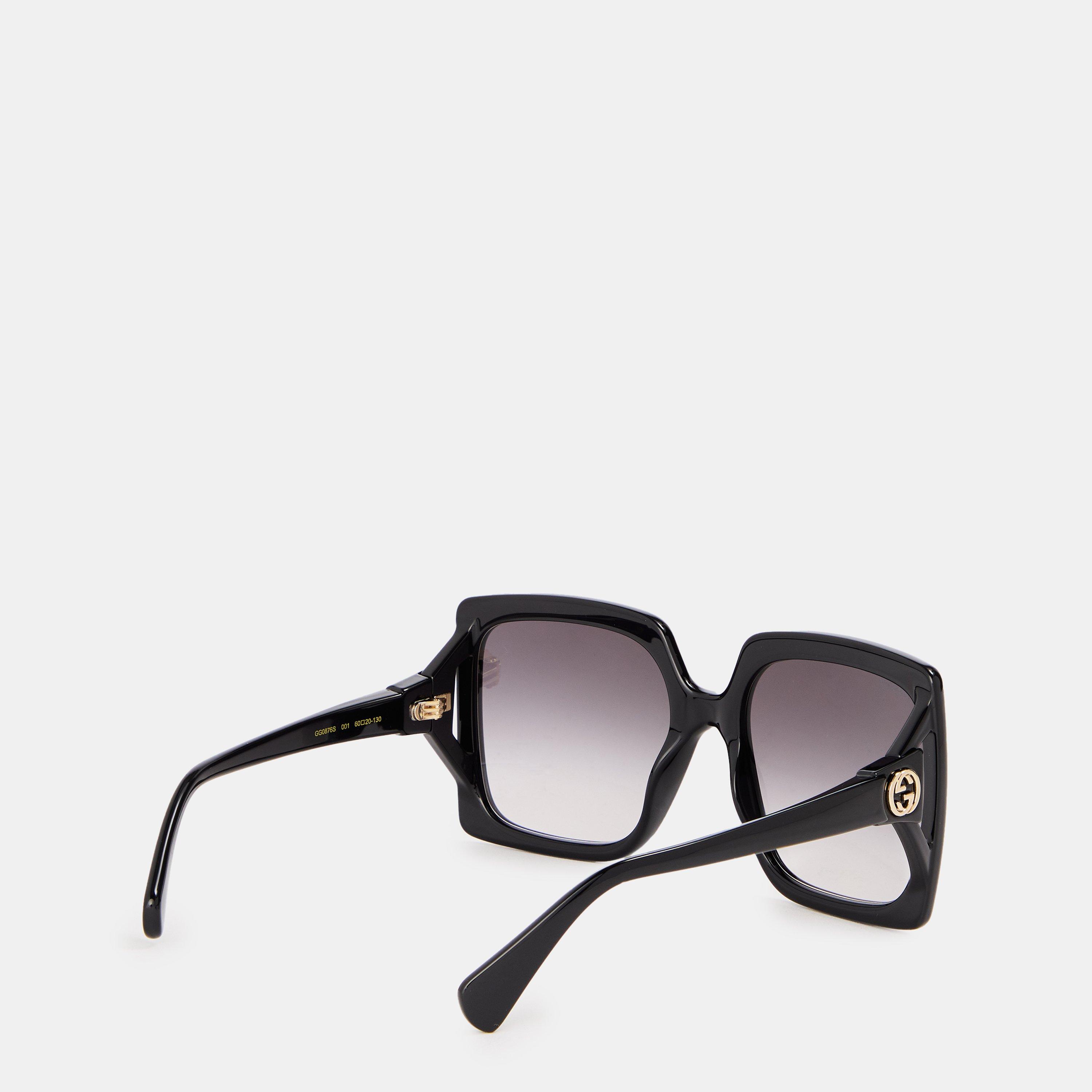Black - Gucci - Women's Retro Gucci Sunglasses - 2