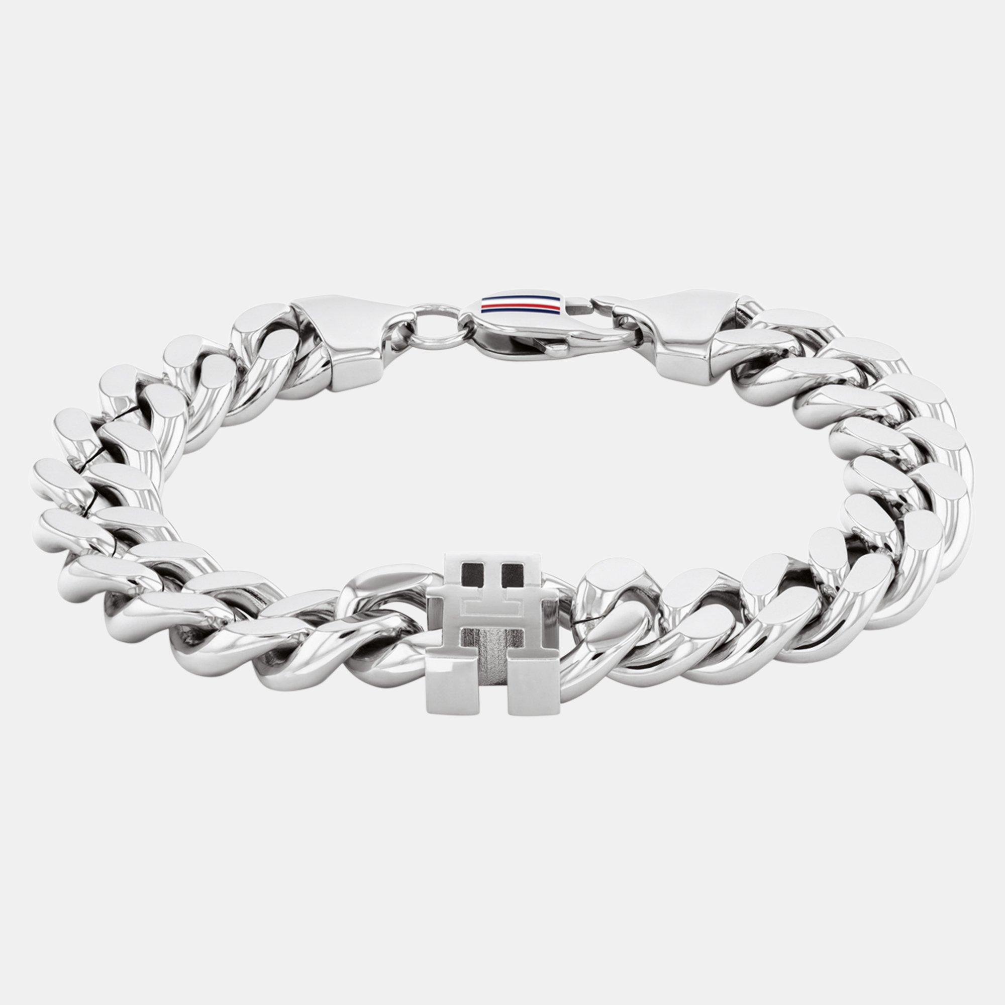 Silver - Tommy Hilfiger - Men's Metal Chain Bracelet - 1
