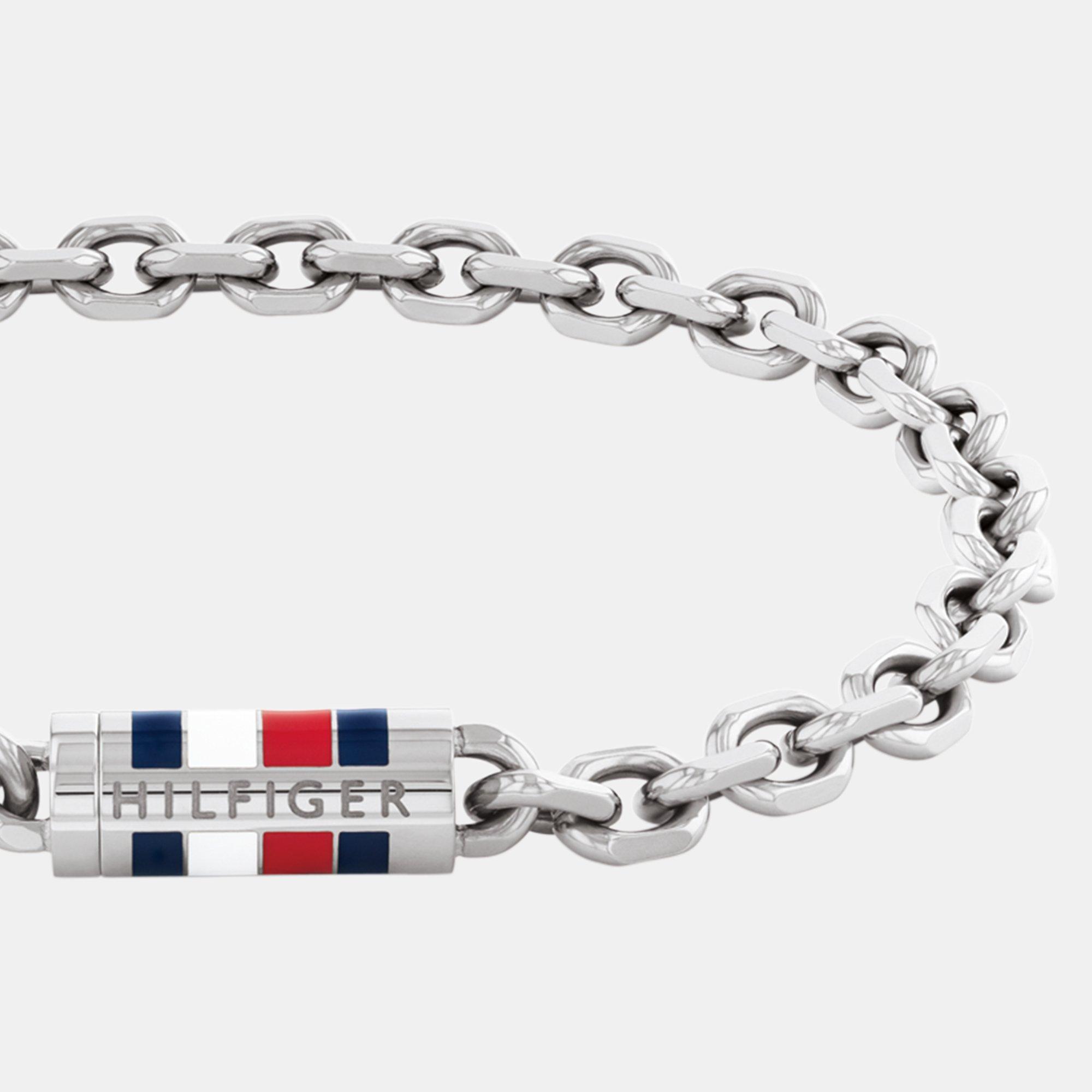 Silver - Tommy Hilfiger - Tommy Hilfiger Men’s Chain Bracelet - 2