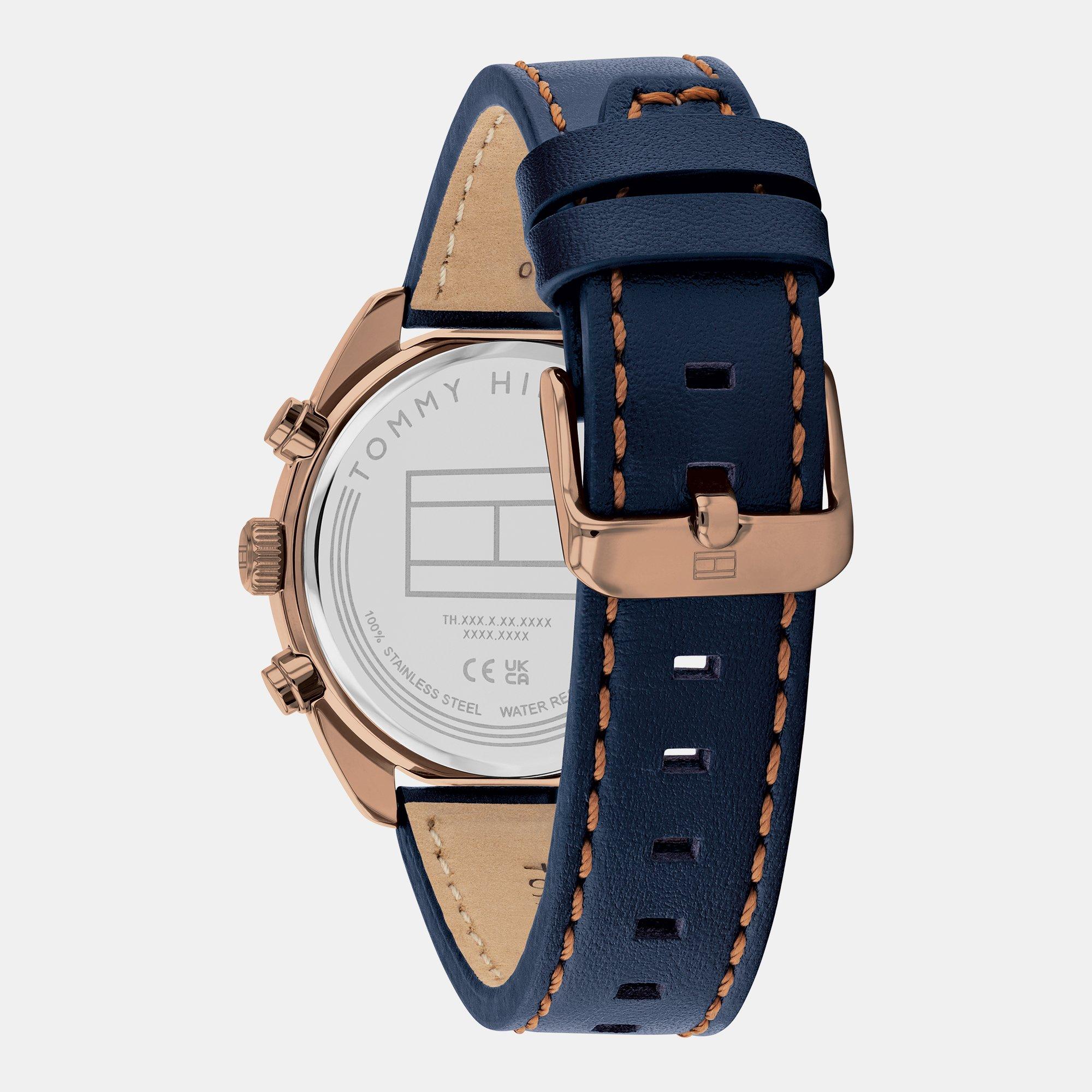 Blue - Tommy Hilfiger - Tommy Hilfiger Mens Stainless Steel Bracelet Watch - 3