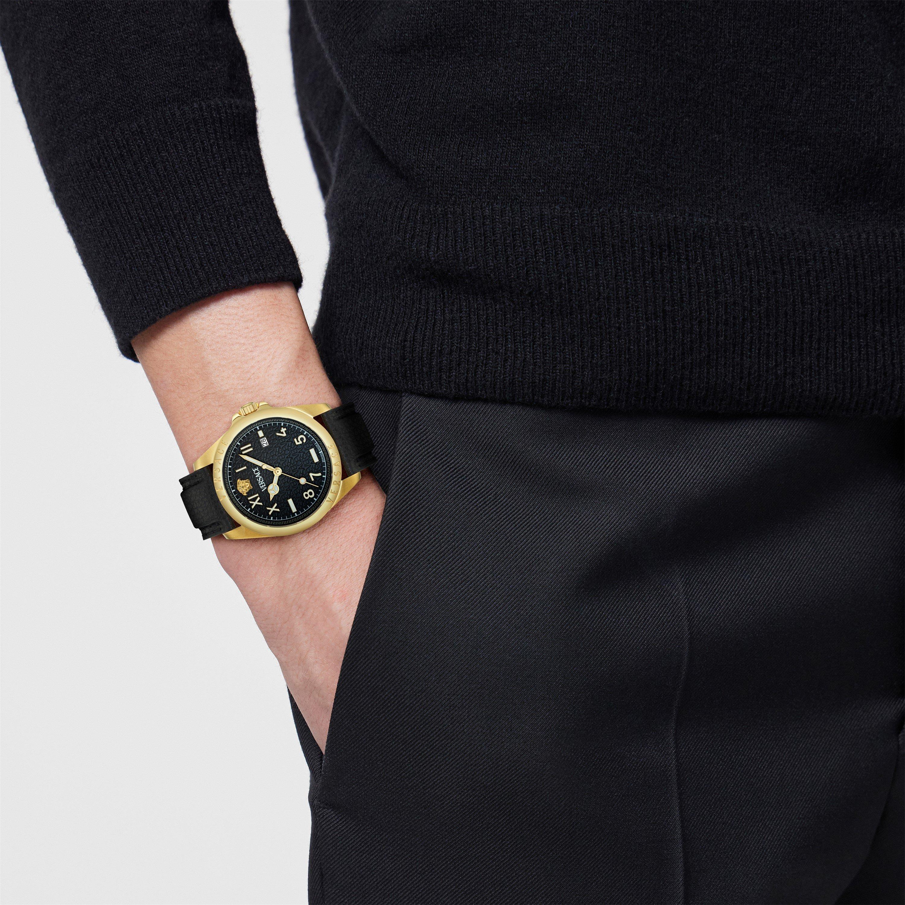 Black/Gold - Versace - Anteo Watch - 2