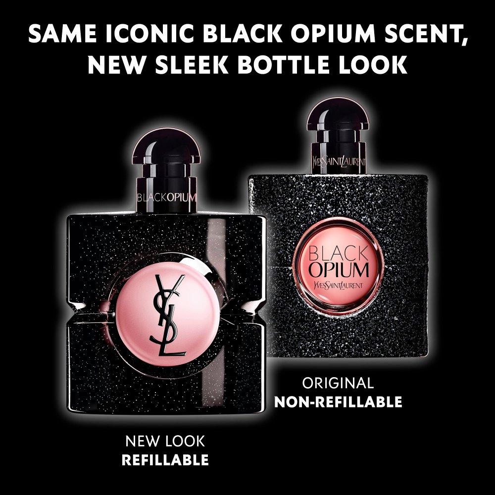 Clear - Yves Saint Laurent - YSL Black Opium Eau de Parfum Refill Ambery Floral Fragrance for Her with Coffee and Vanilla - 5