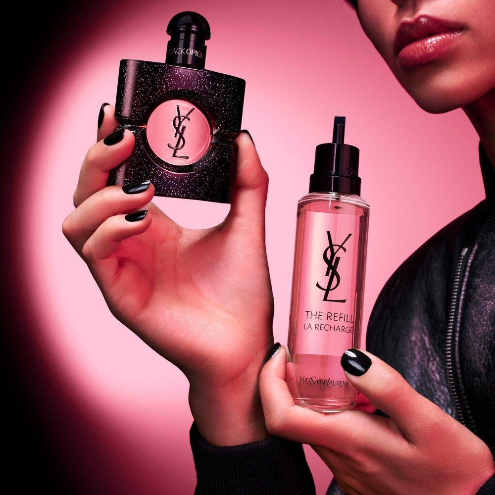 Clear - Yves Saint Laurent - YSL Black Opium Eau de Parfum Refill Ambery Floral Fragrance for Her with Coffee and Vanilla - 6