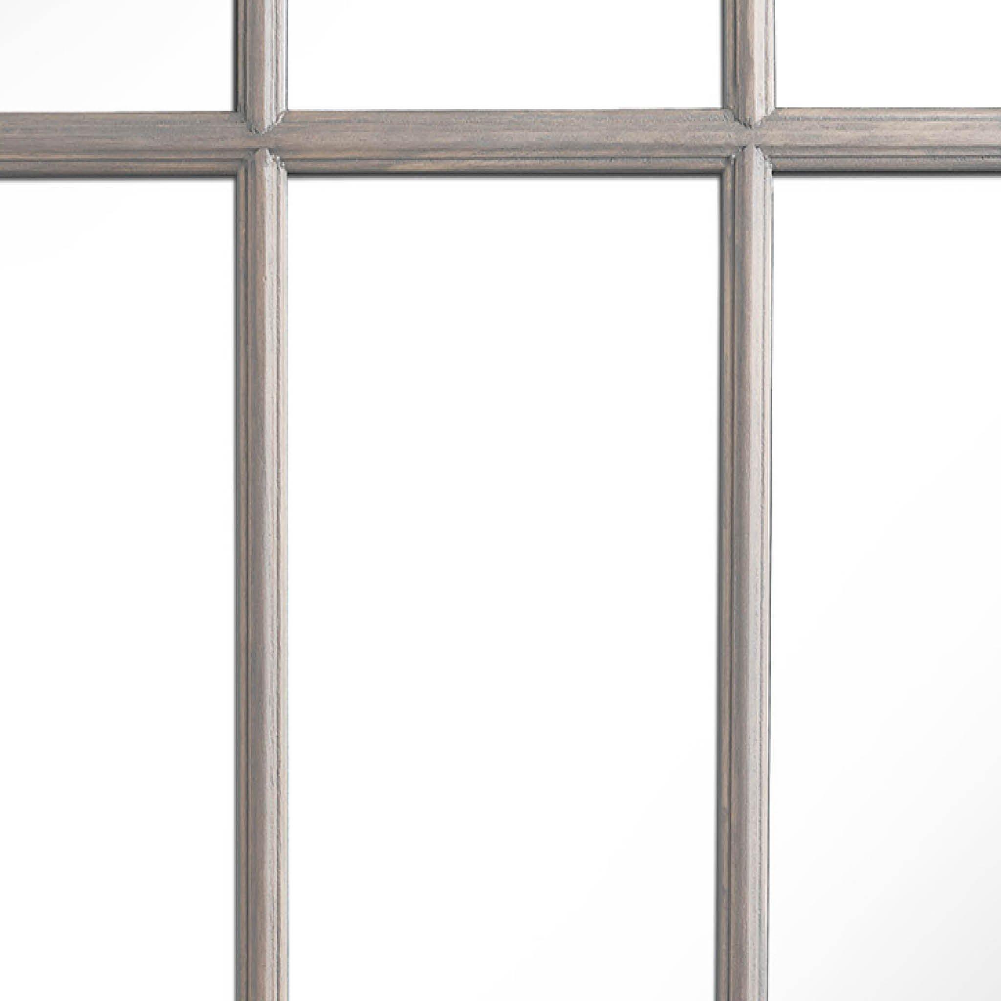 Grey - Nestwell - Austin Large Wooden Multi Panelled Wall Mirror - 3