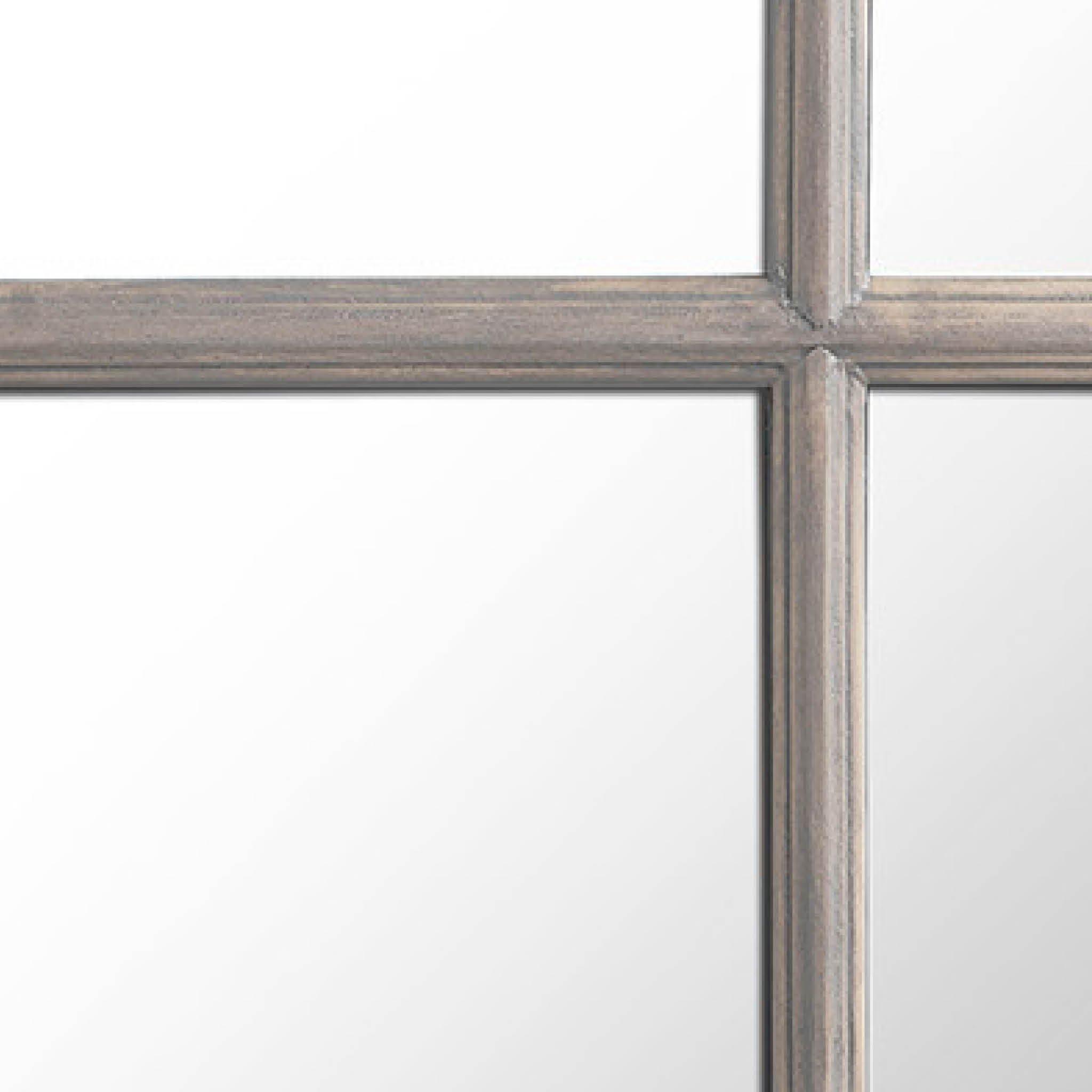 Grey - Nestwell - Austin Large Wooden Multi Panelled Wall Mirror - 4