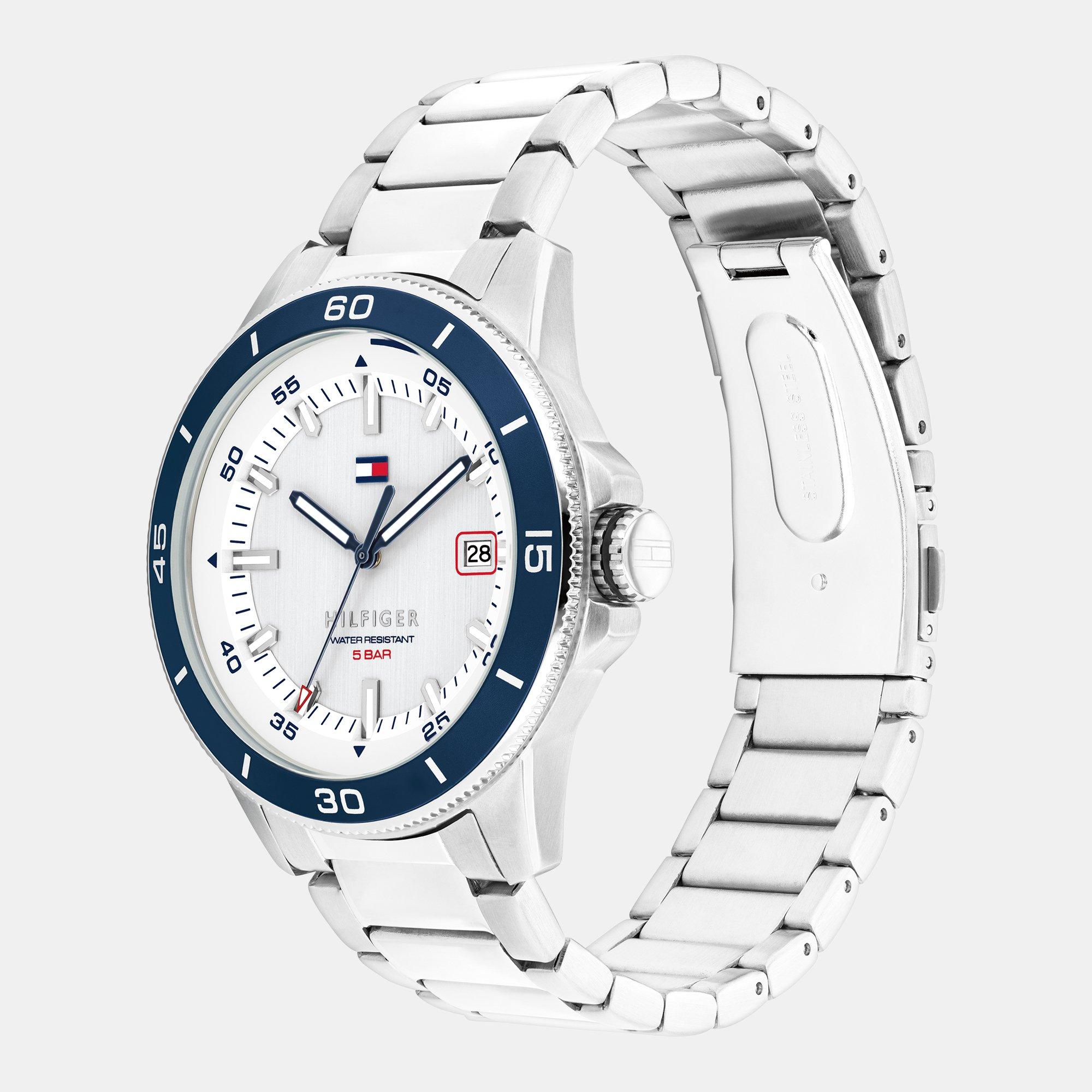 Silver - Tommy Hilfiger - Tommy Hilfiger Mens Stainless Steel Bracelet Watch - 2