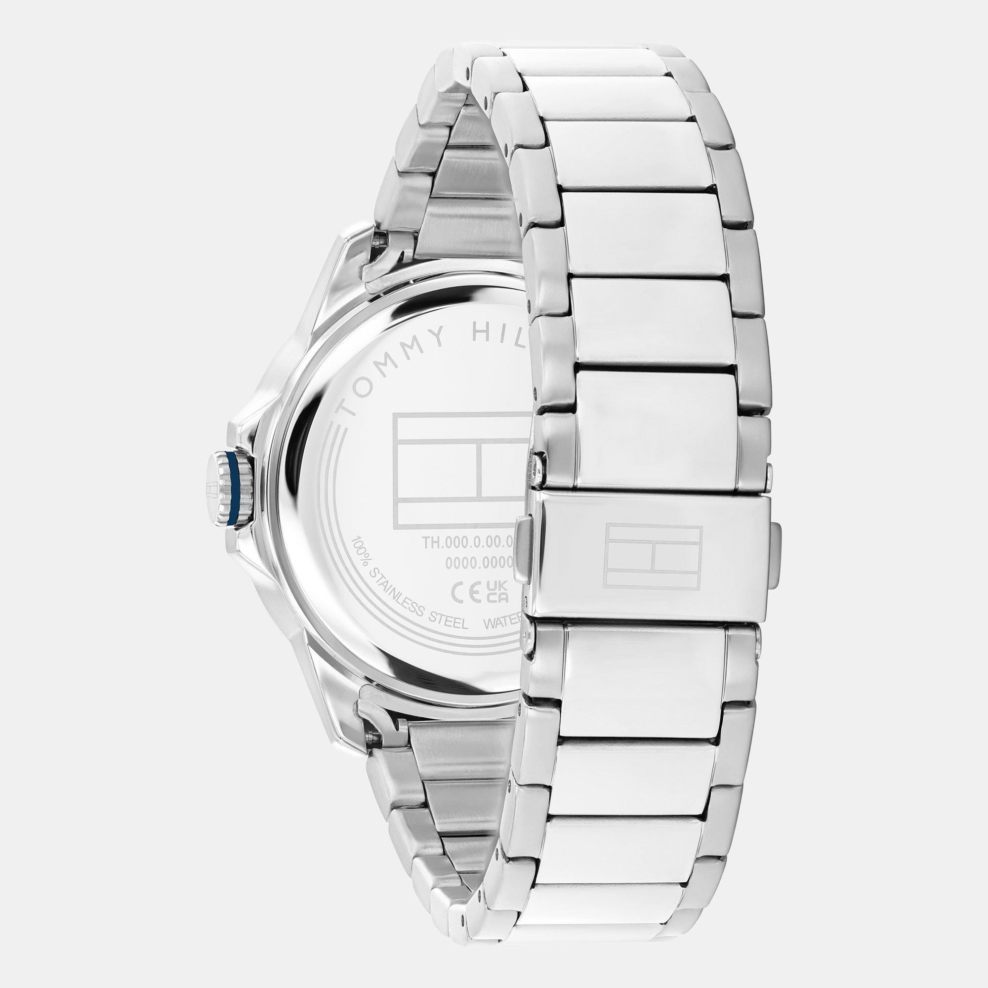 Silver - Tommy Hilfiger - Mens Stainless Steel Bracelet Watch - 3