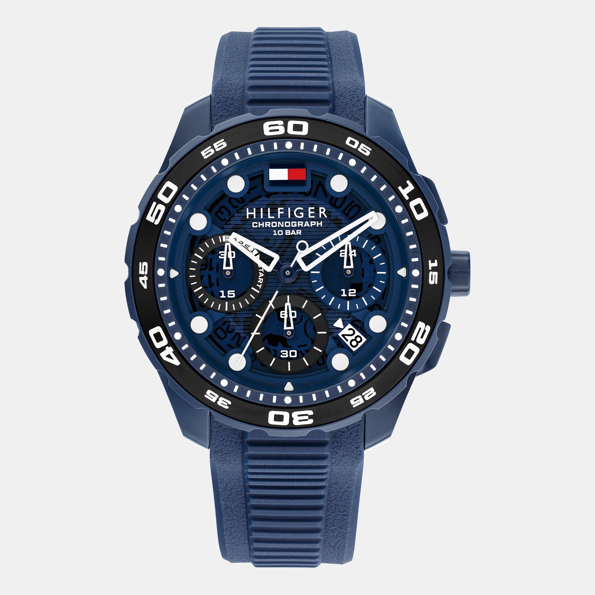 Tommy Hilfiger Men's Regatta Silicone Watch - Blue
