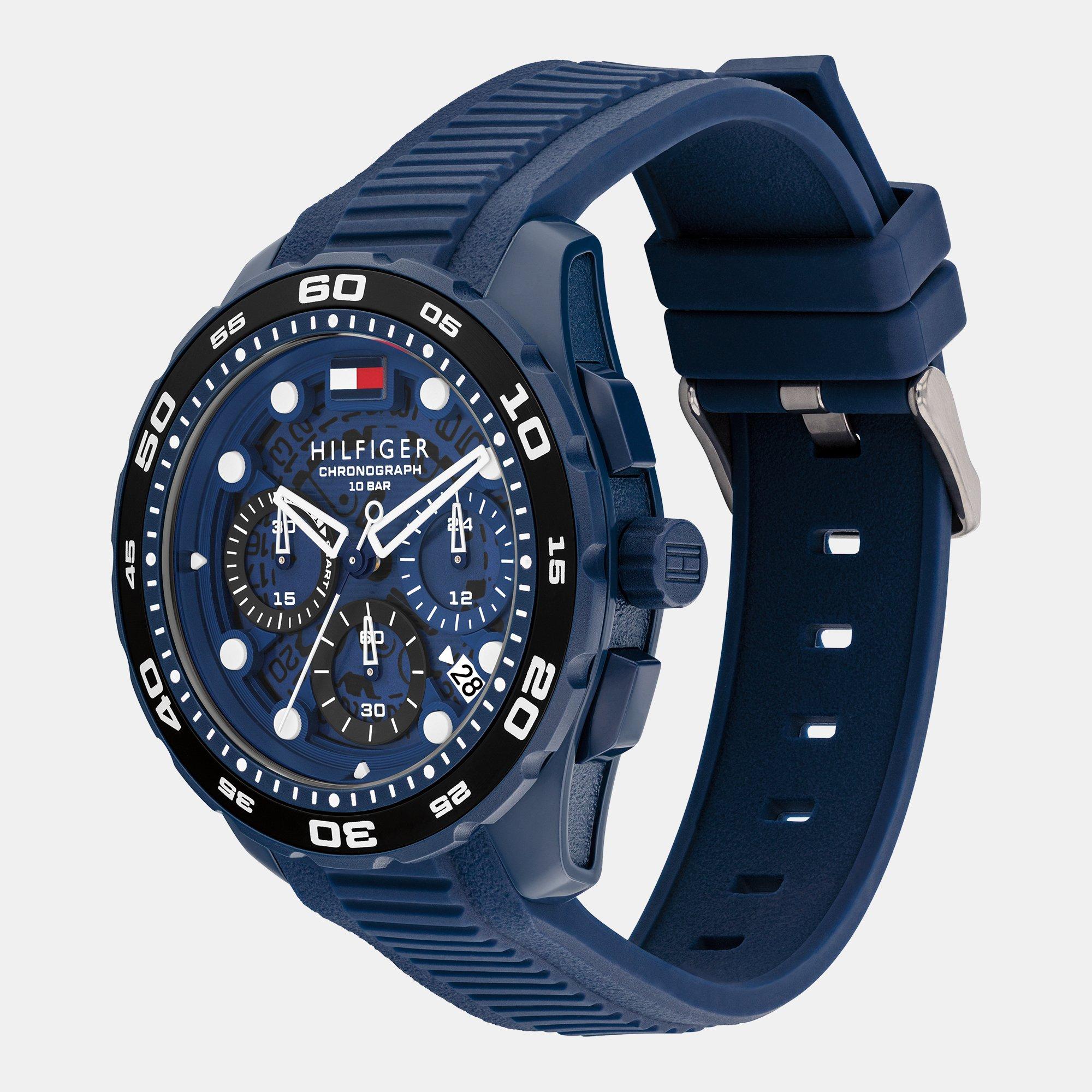 Blue - Tommy Hilfiger - Tommy Hilfiger Mens Regatta Silicone Watch - 3
