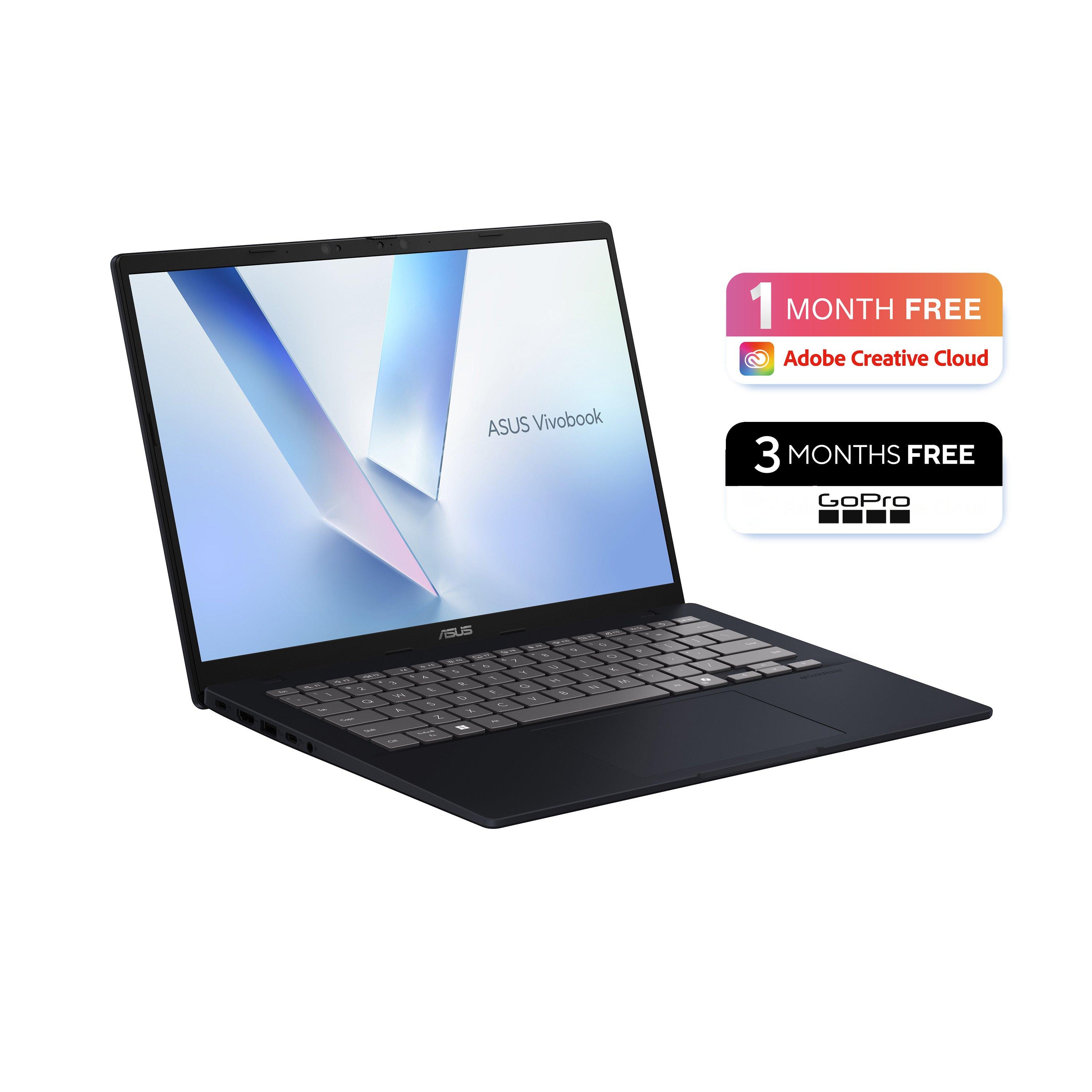 Blue - ASUS - ASUS Vivobook 14 14 WUXGA Laptop - Snapdragon X X1-26-100 8GB RAM 256GB SSD Windows 11 Home - 2