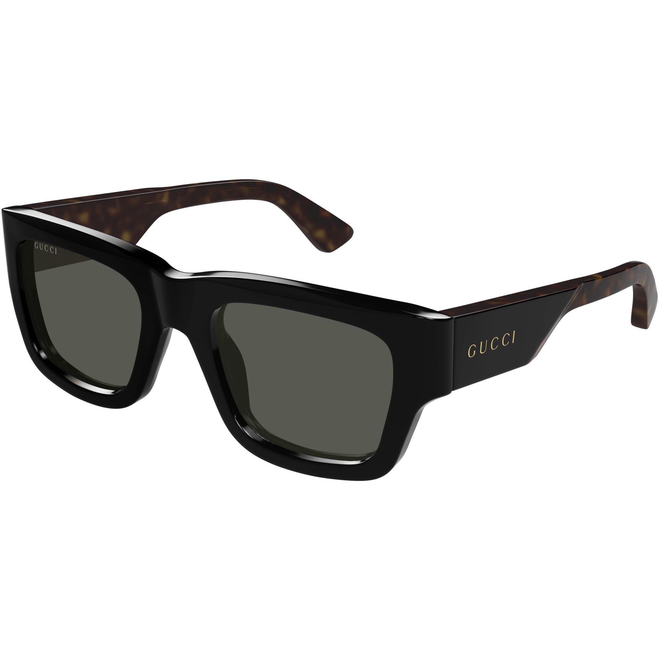 Blck/Hvan/Grey - Gucci - Square Full Rim Sunglasses - 1