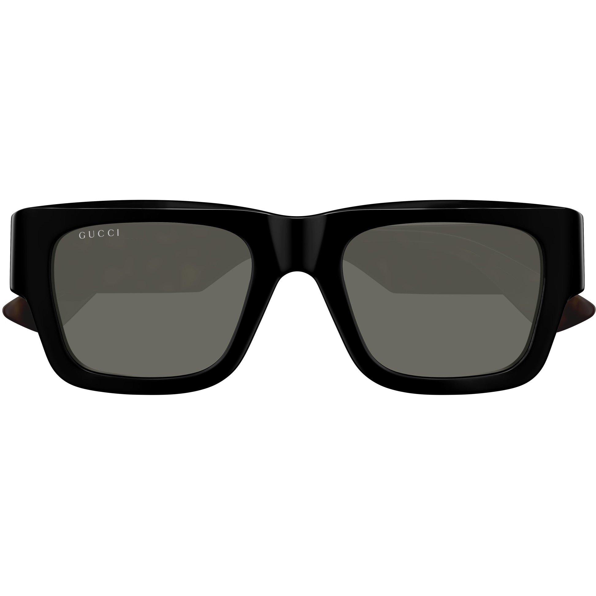 Blck/Hvan/Grey - Gucci - Square Full Rim Sunglasses - 2