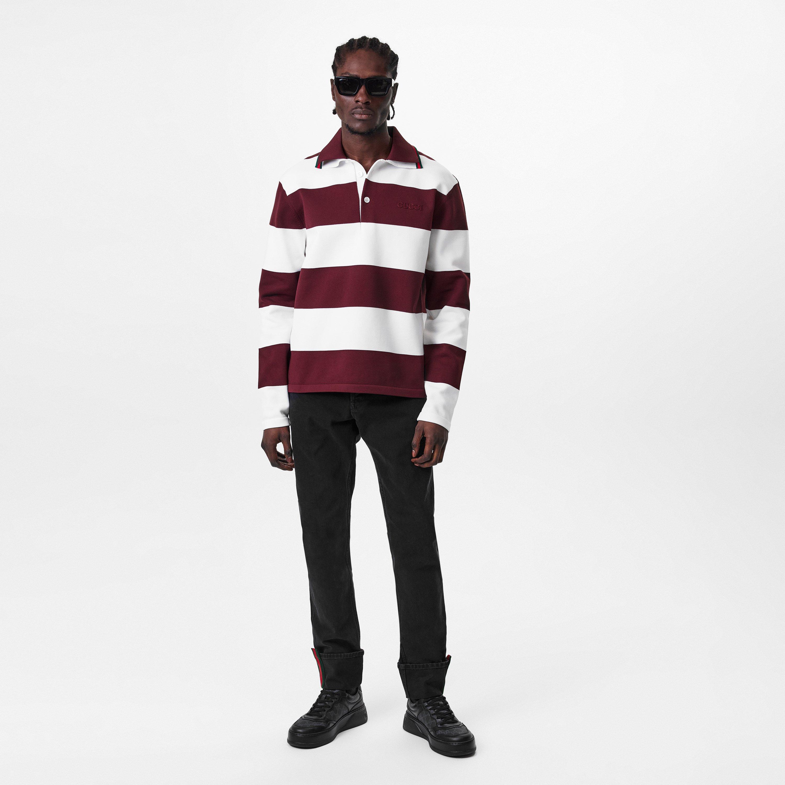 Blck/Hvan/Grey - Gucci - Square Full Rim Sunglasses - 4