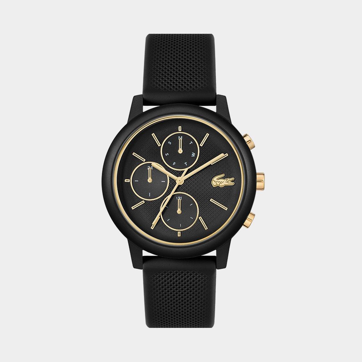 Black - Lacoste - Mens Lacoste.12.12 Move Multifunction Watch - 1